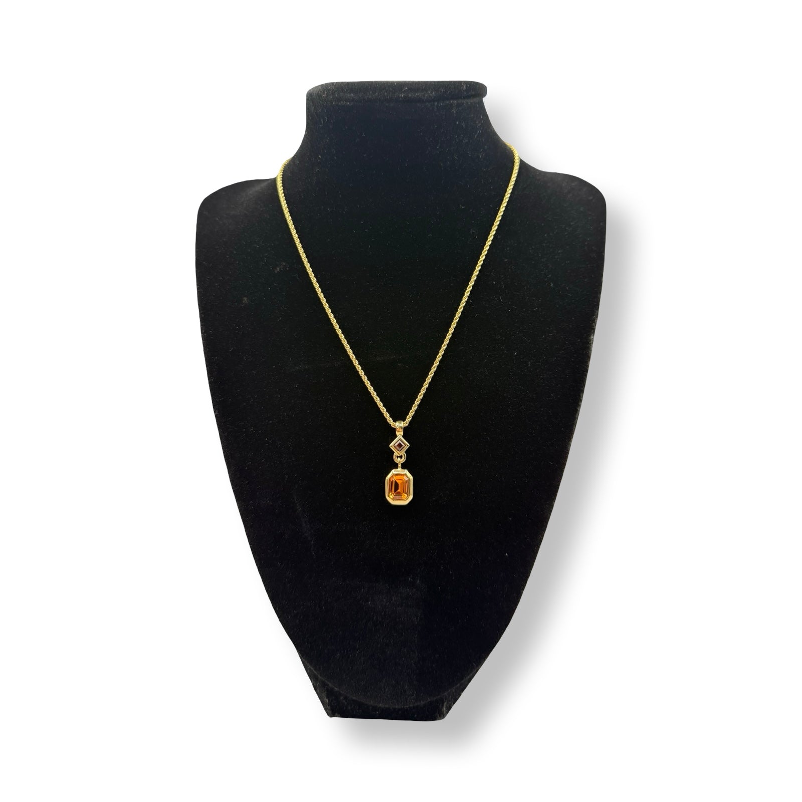 Dior Vintage Amber Swing Pendant