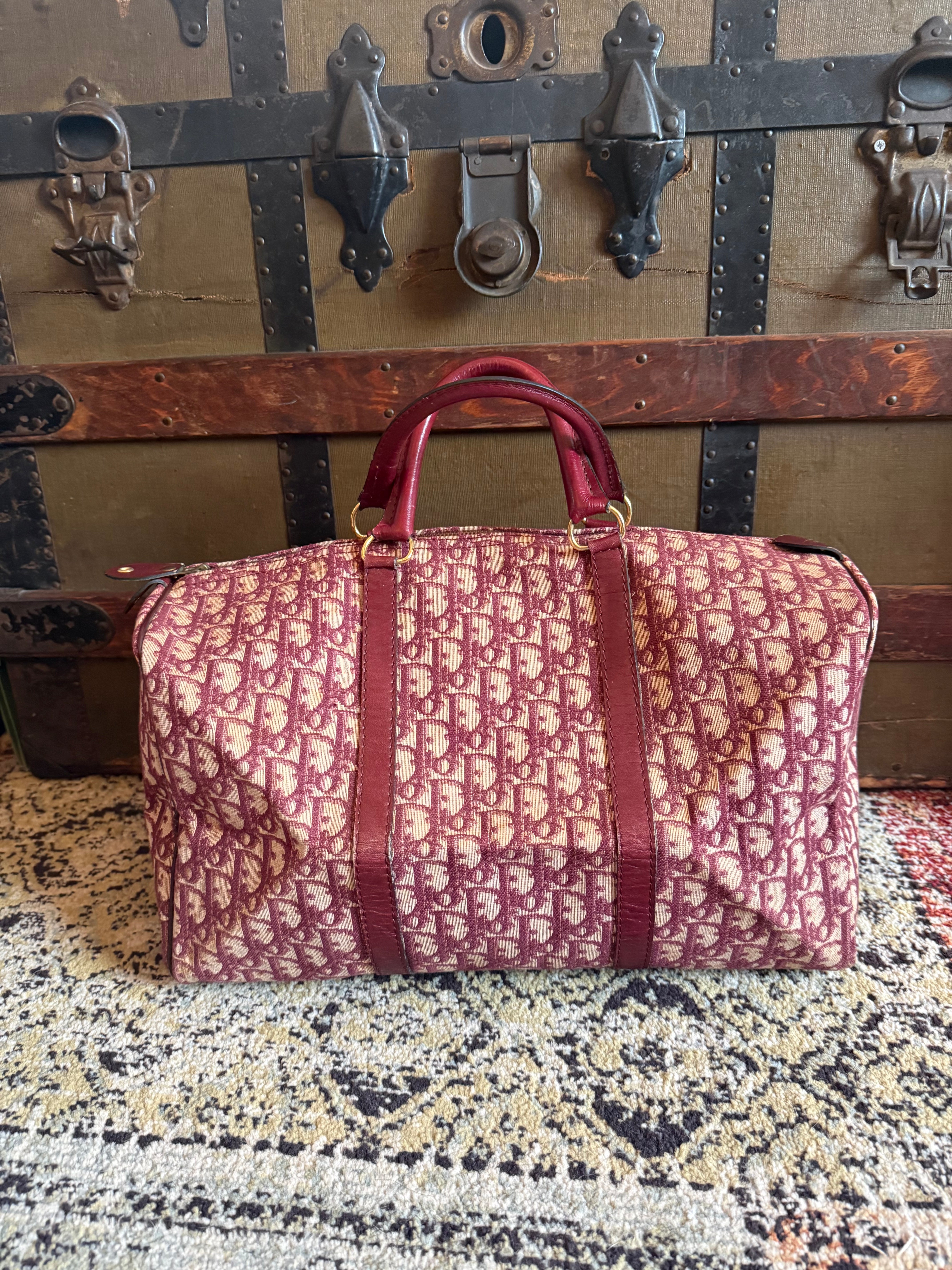 Dior Vintage Trotter Boston Bag