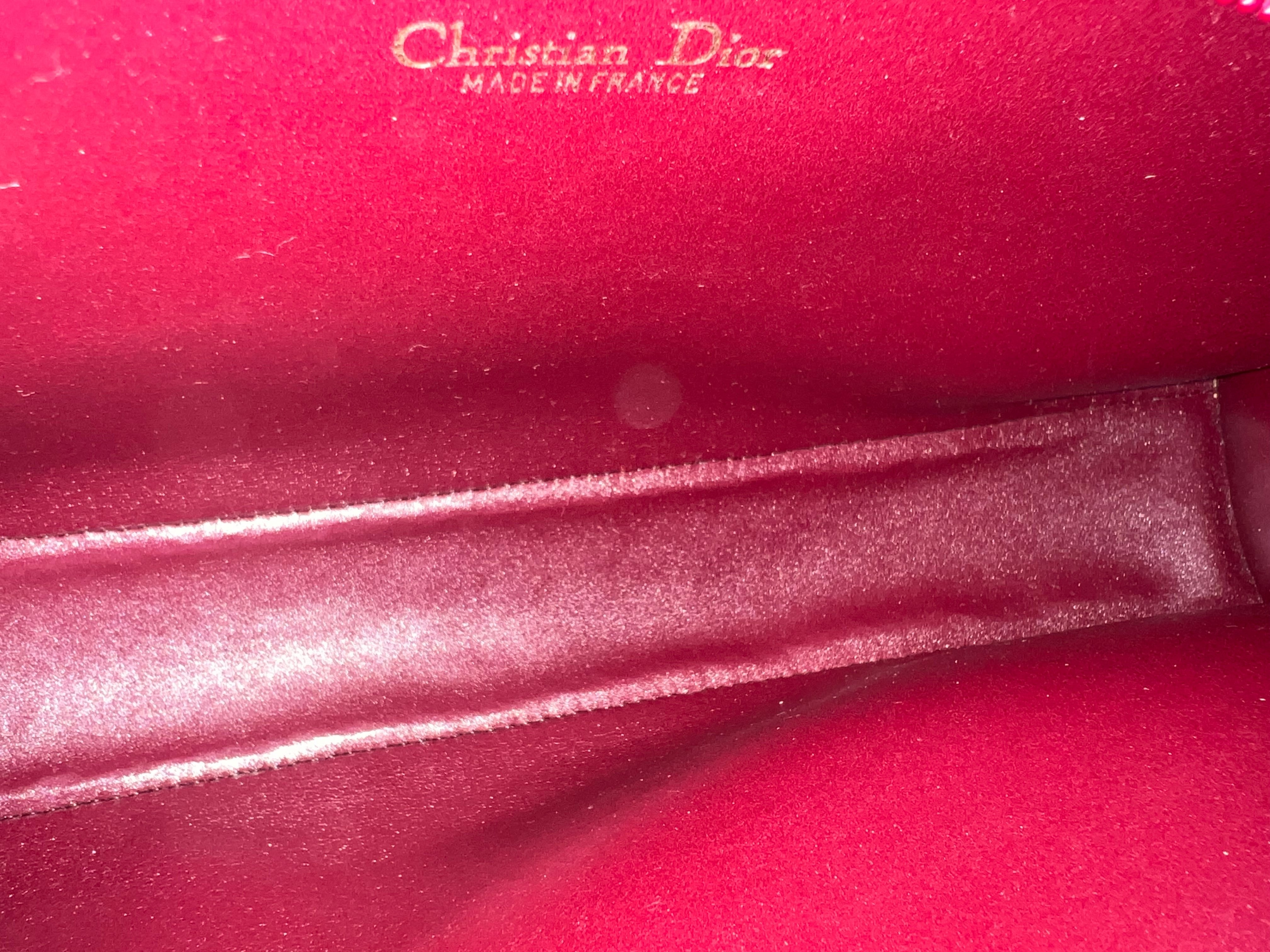 Christian Dior vintage authentic hand bag red