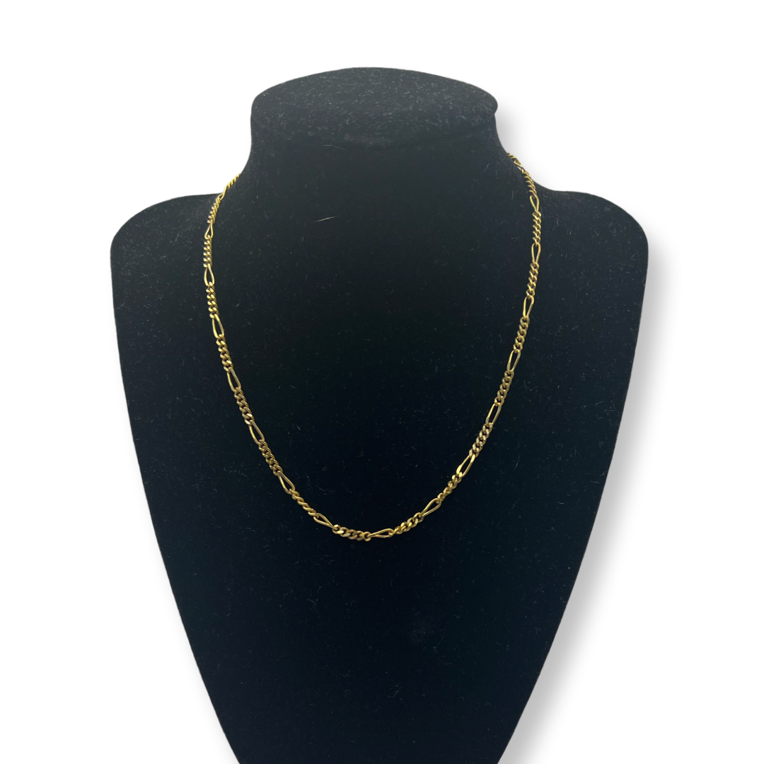 Christian Dior Authentic Gold Plated Curb Chain Necklace short