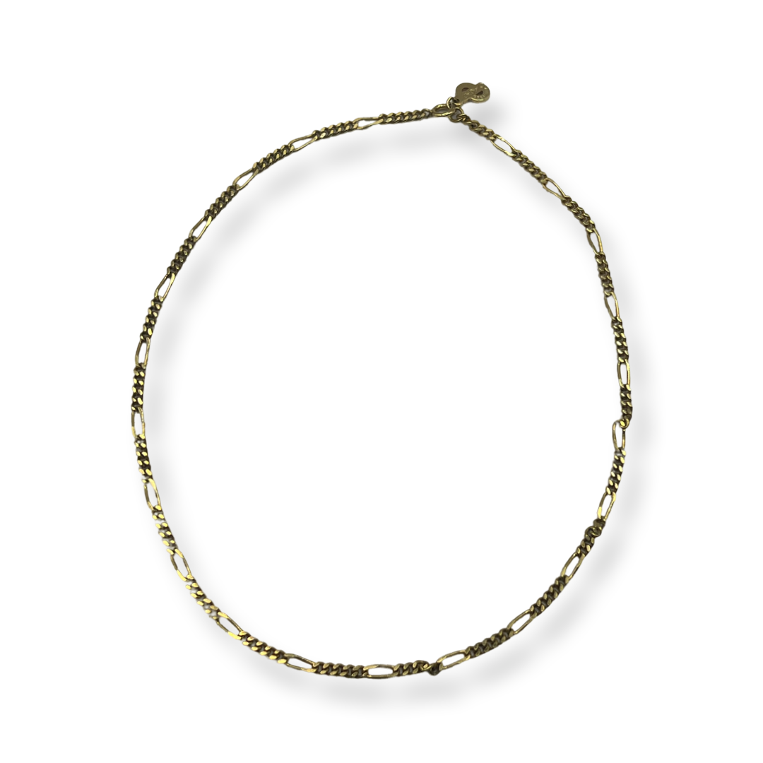Christian Dior Authentic short chain gold plated curb necklace