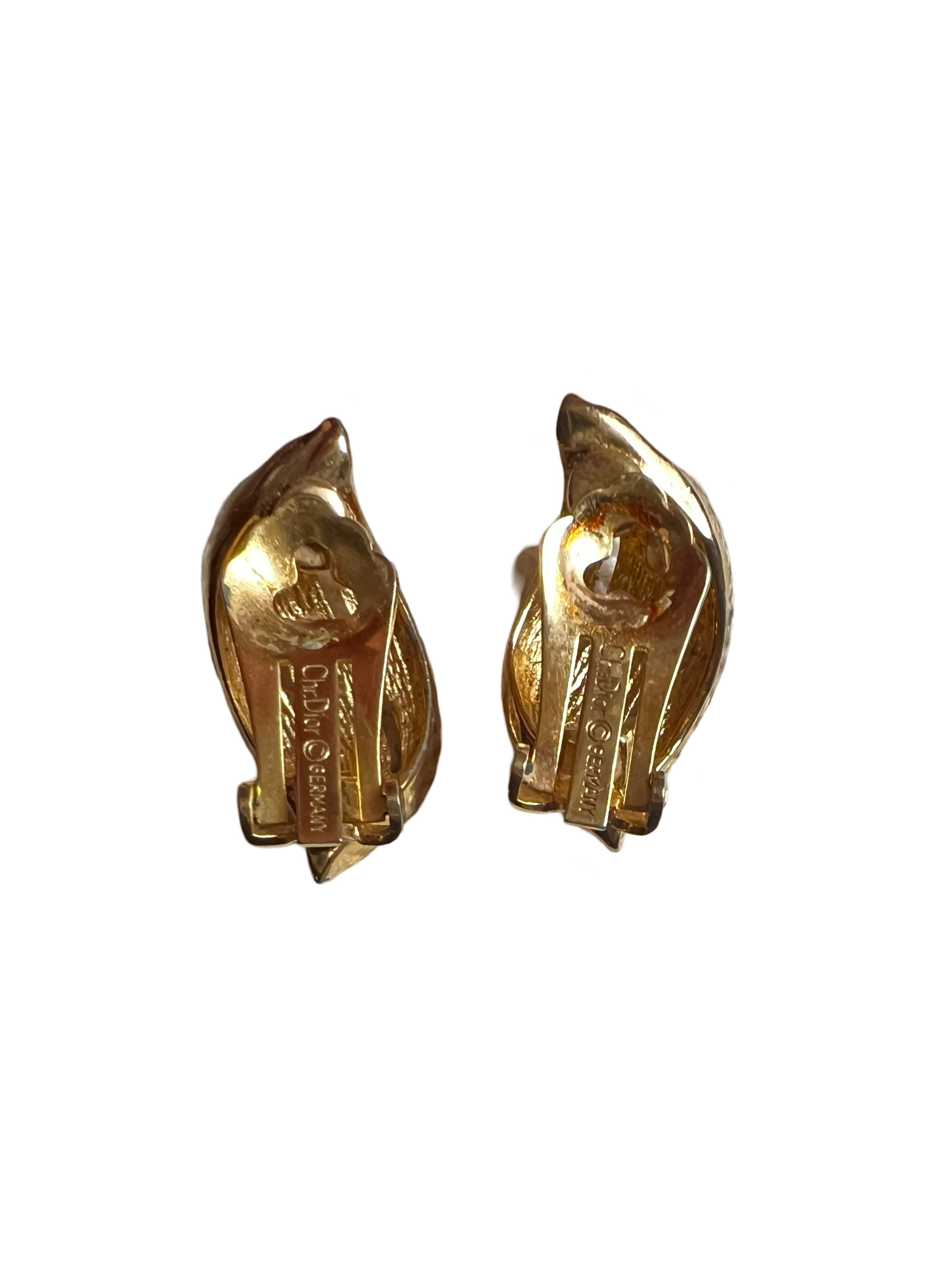 Dior Vintage Twist Earrings