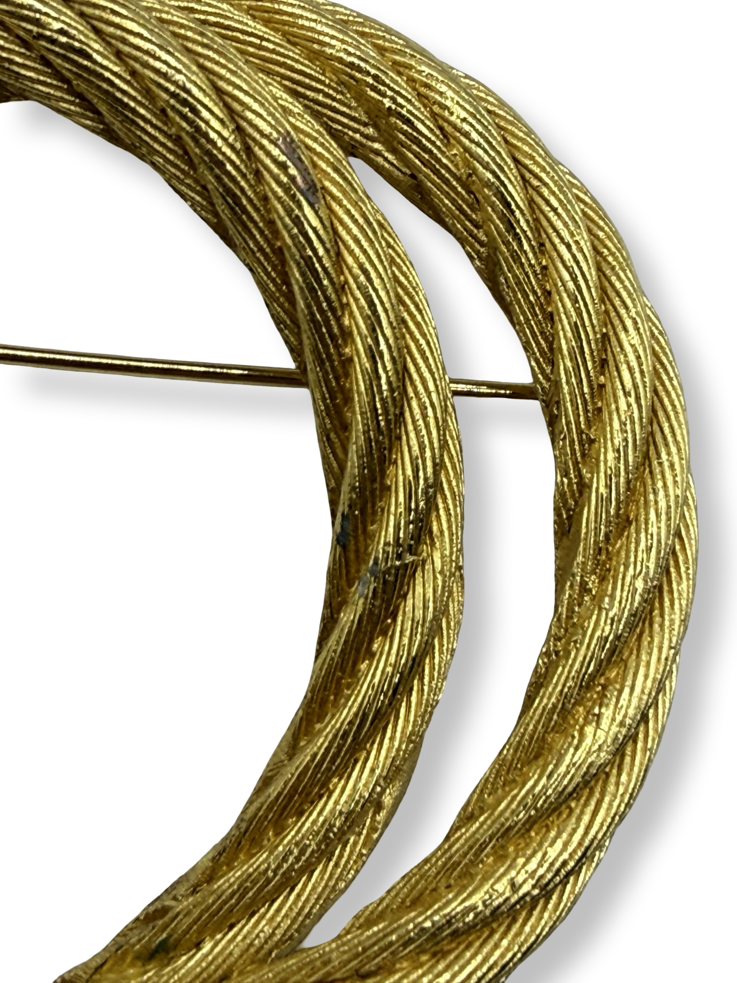 Dior Vintage Twisted Rope Brooch