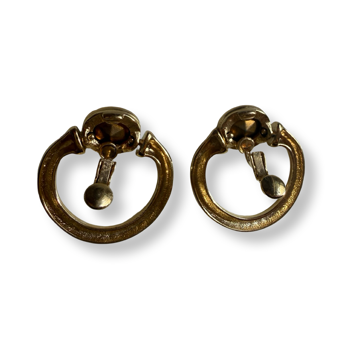 Givenchy Vintage Green Cabochon Earrings