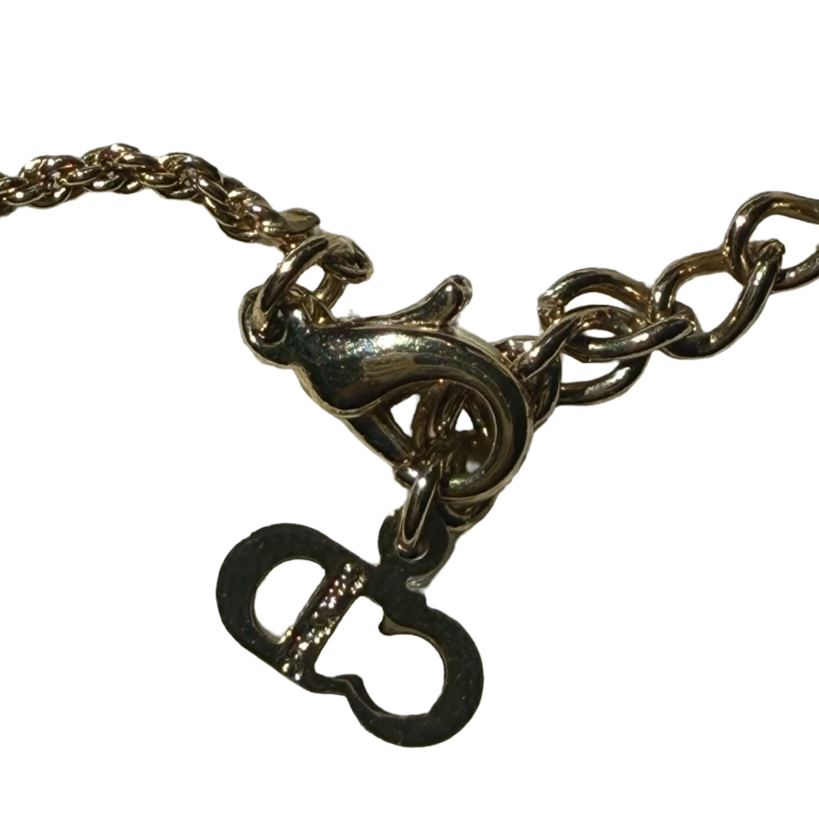 Dior Vintage Tri-Leaf Chain