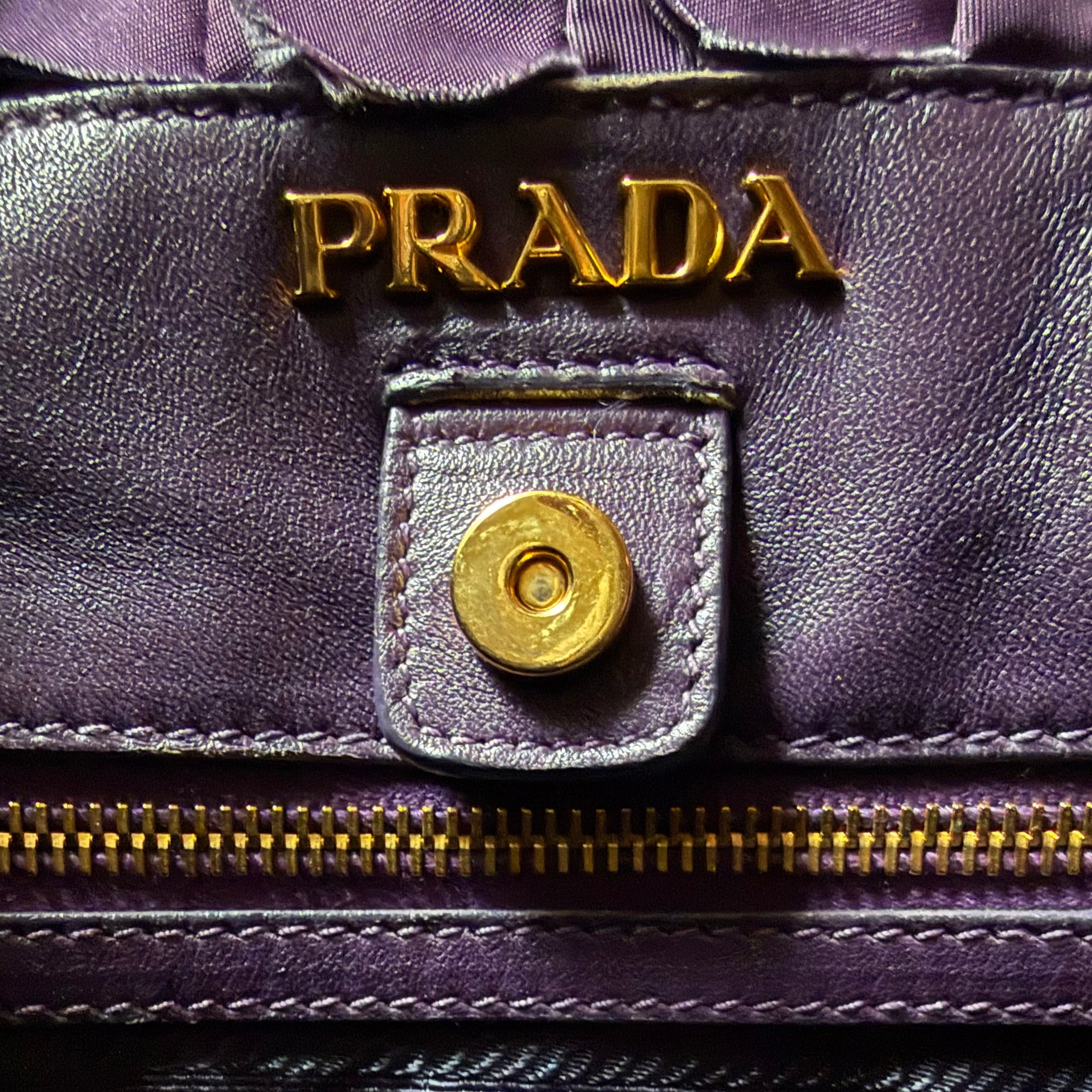 Prada Tessuto Ruffle Tote