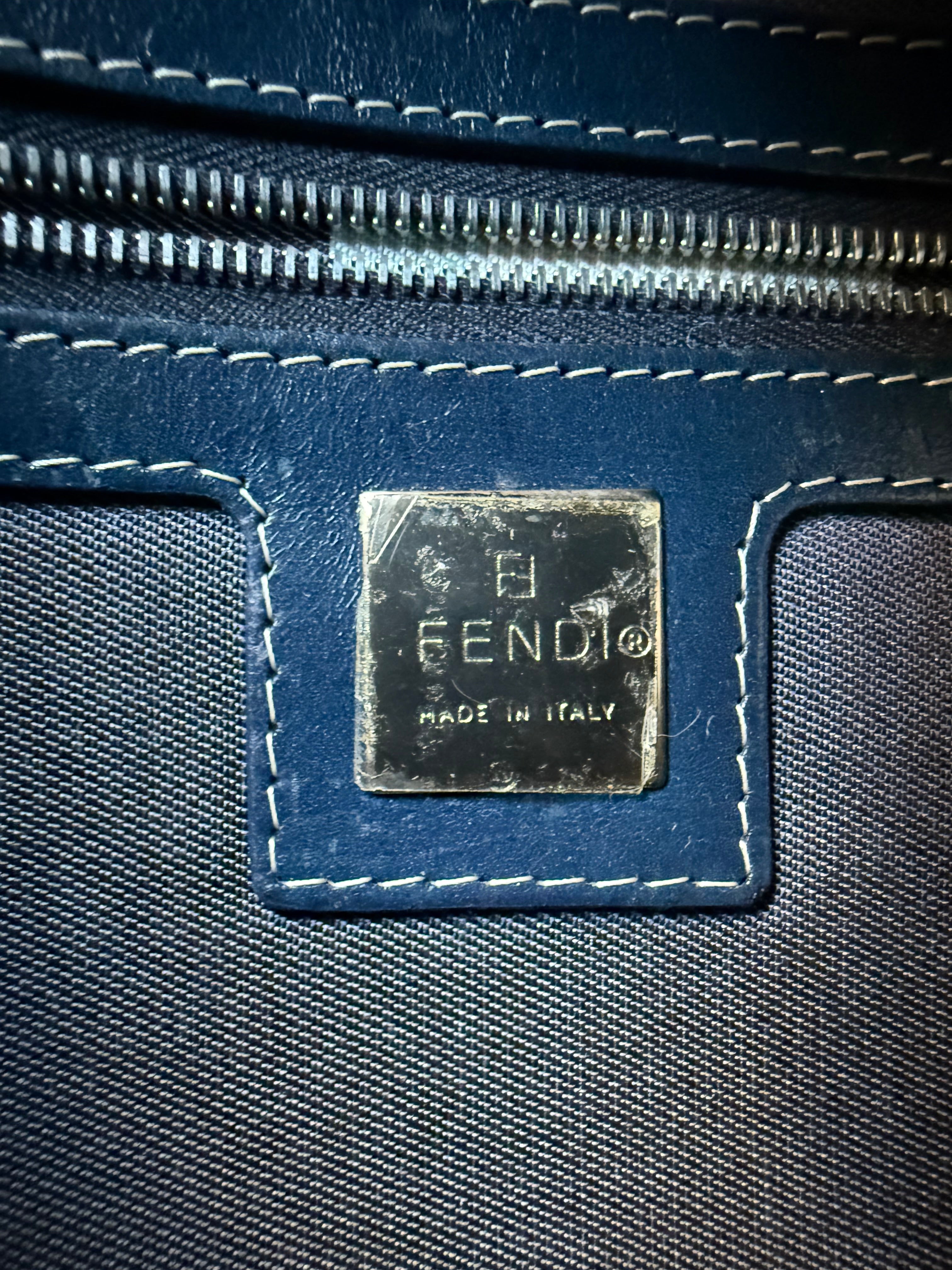 Fendi Baguette Denim Canvas