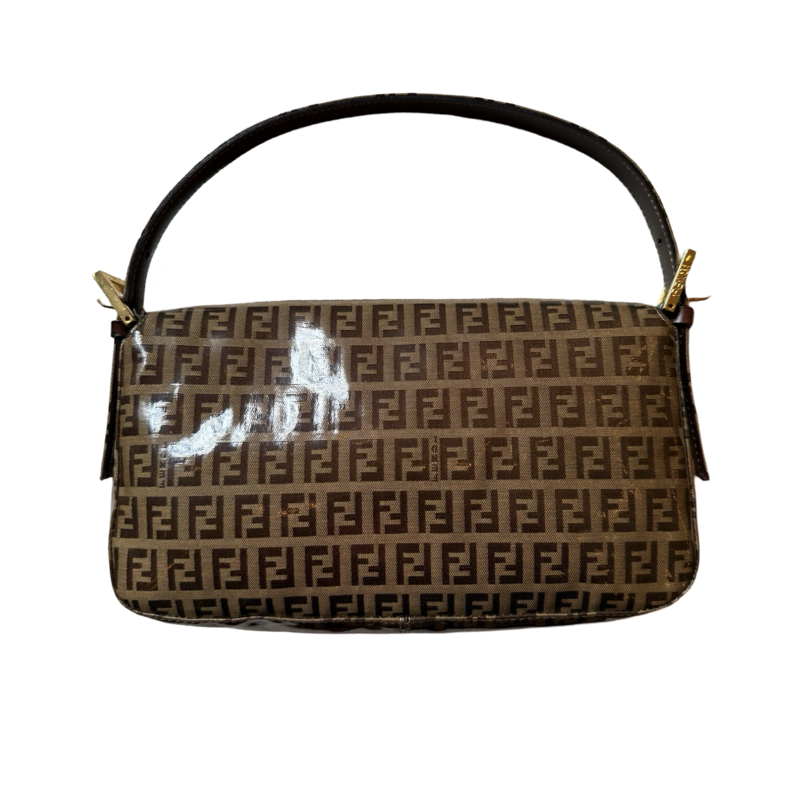 Fendi_Baguette_Patent_Leather_Zucchino_authentic 2000s