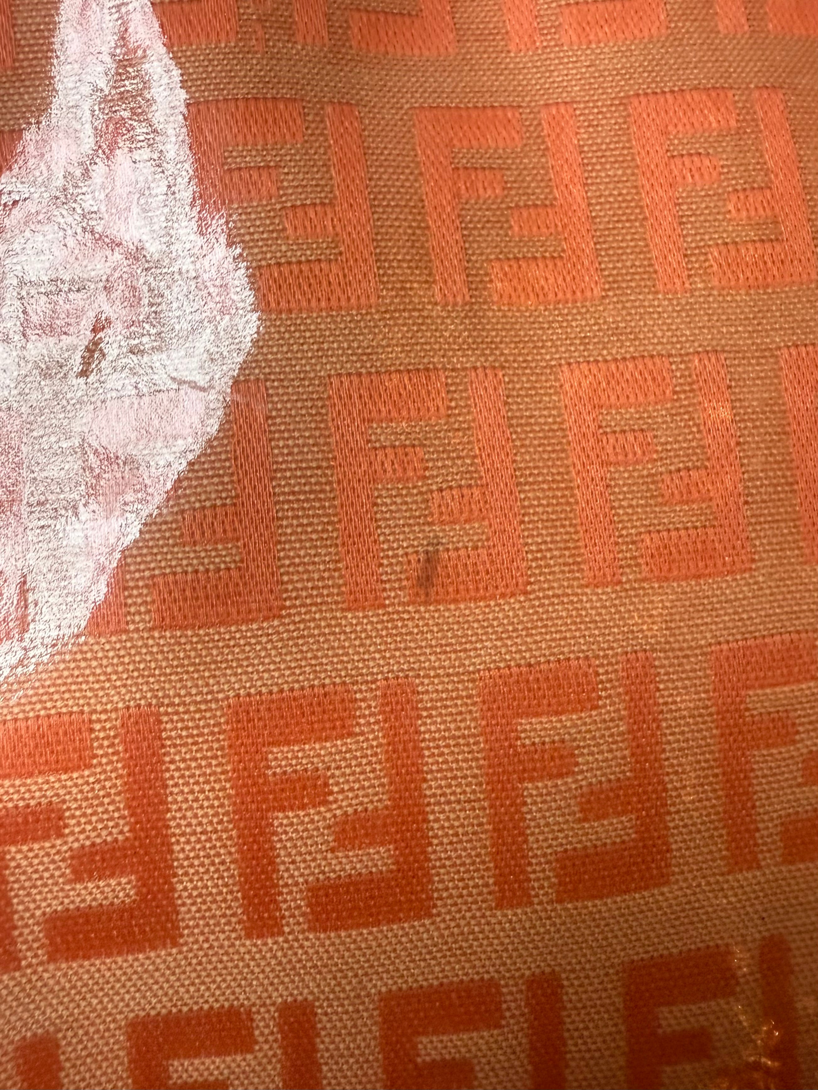 Fendi Baguette Patent Zucchino Vintage Orange