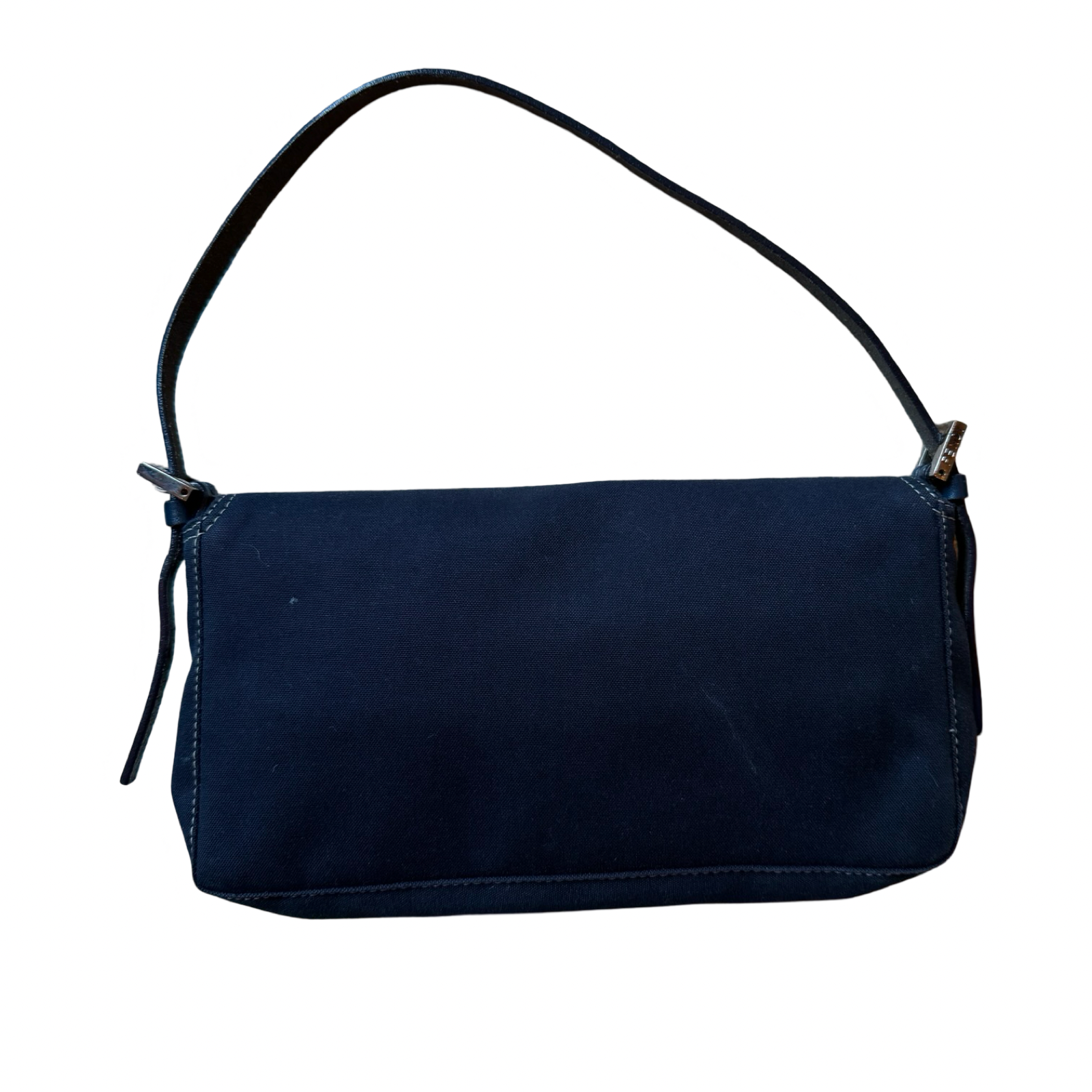 Fendi Vintage 00s Canvas Navy shoulder bag