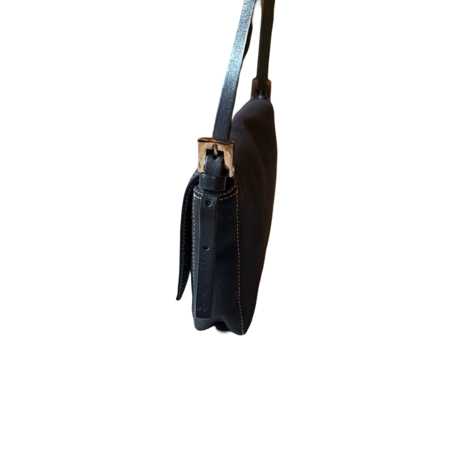 Fendi authentic y2k shoulder bag dark rinse blue