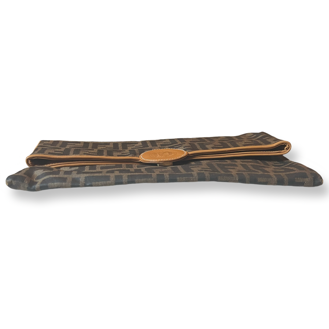 Fendi Zucca Signature Clutch Retro vintage