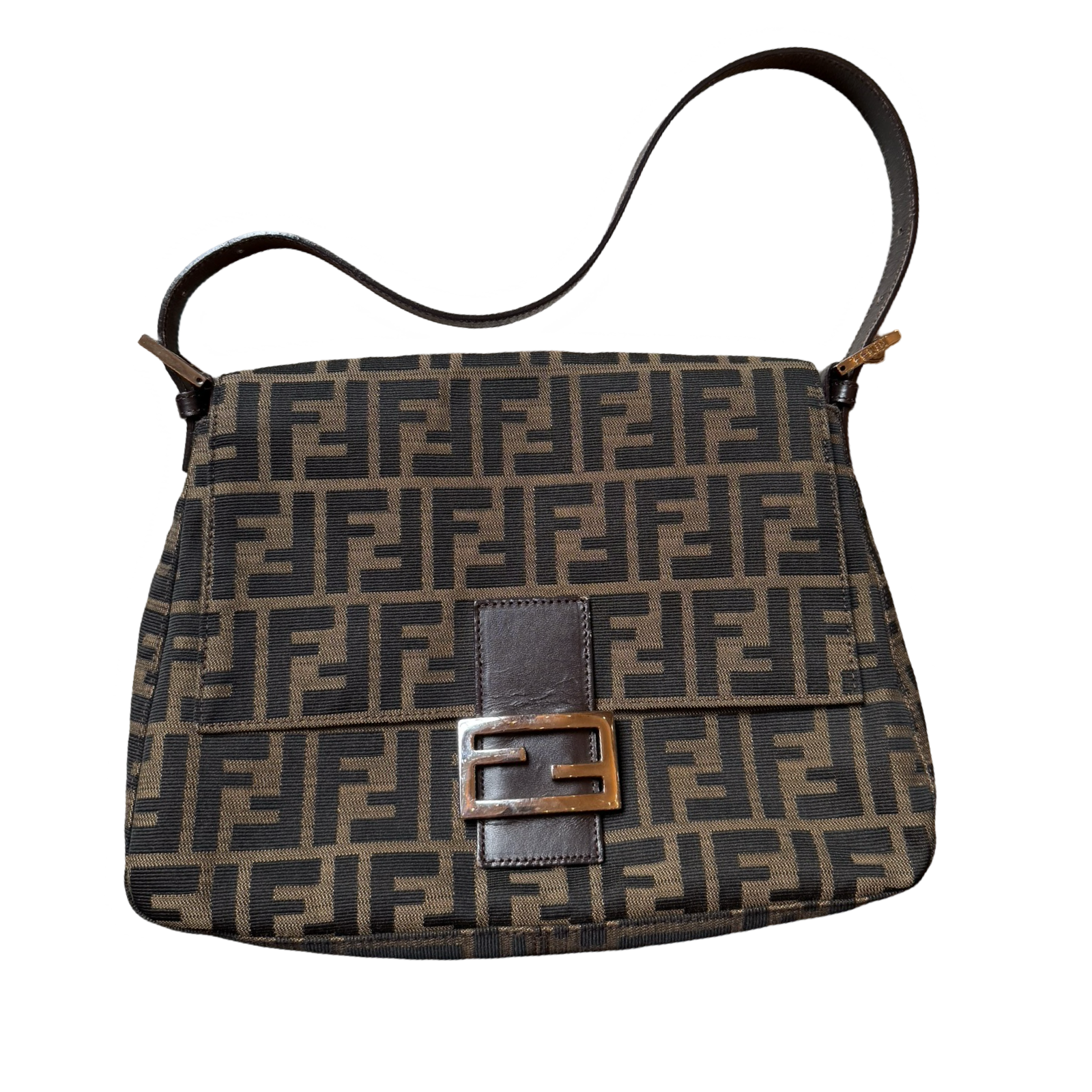 Fendi Mama Baguette vintage brown signature zucca