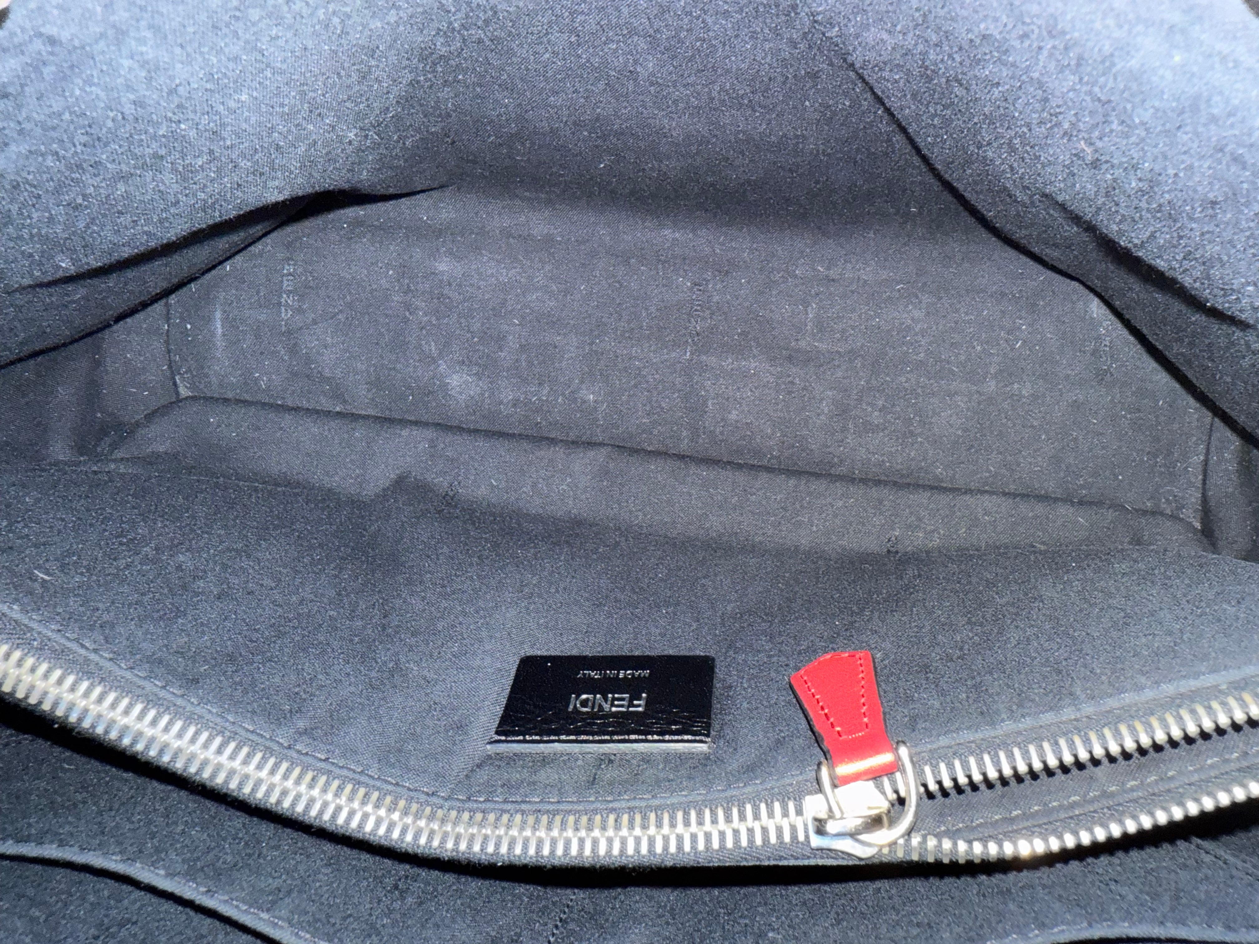 Fendi_authentic harako animal pattern pony hair two way bag