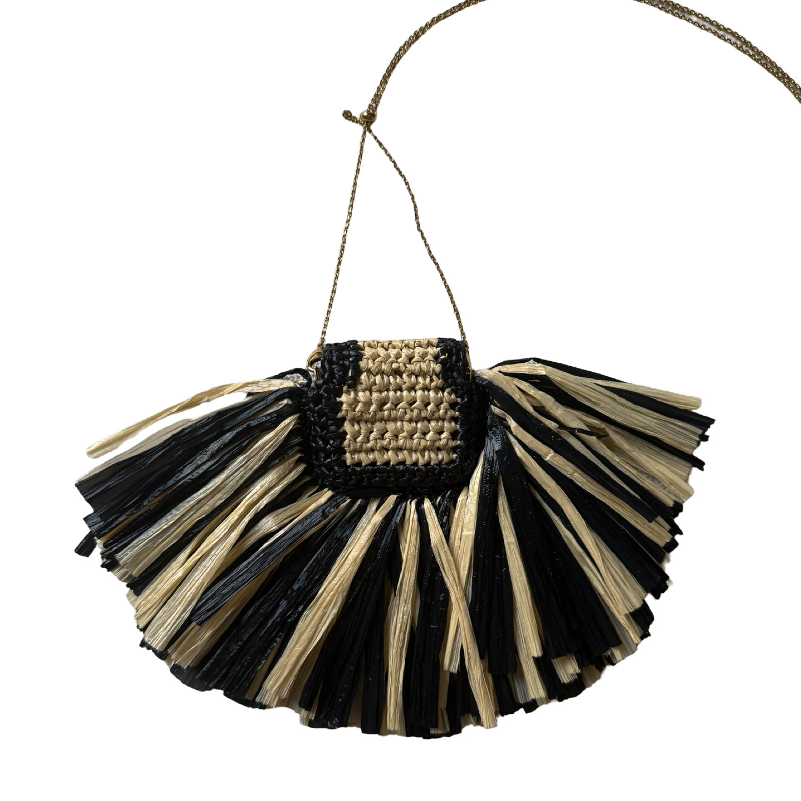 Fendi_Raffia_Woven_Pico_Baguette authentic like new micro mini bag straw