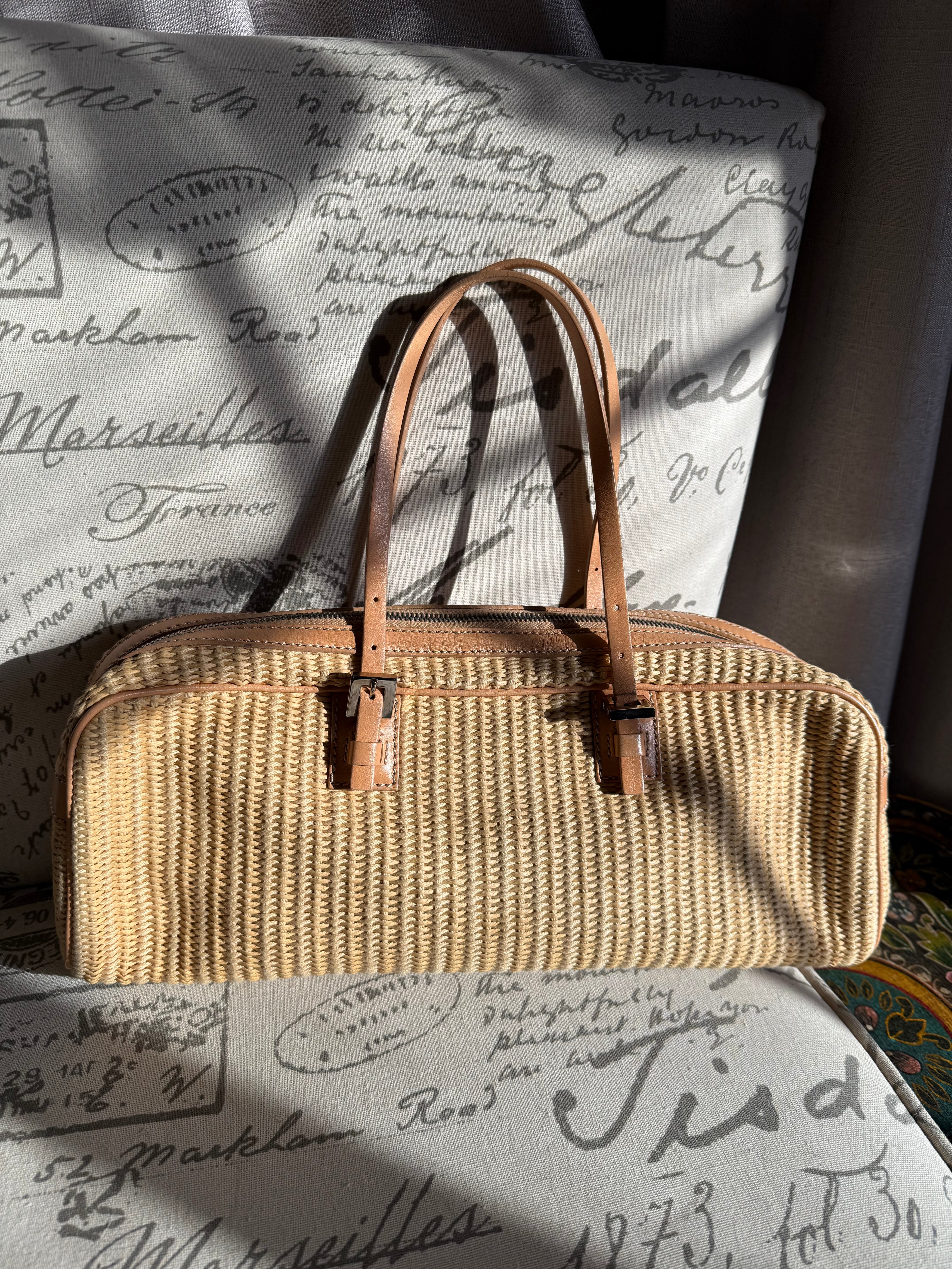 Fendi Vintage Woven Shoulder Bag