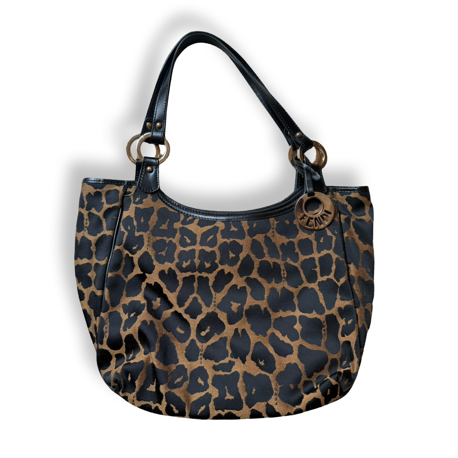 Fendi Vintage Animal Shoulder Tote
