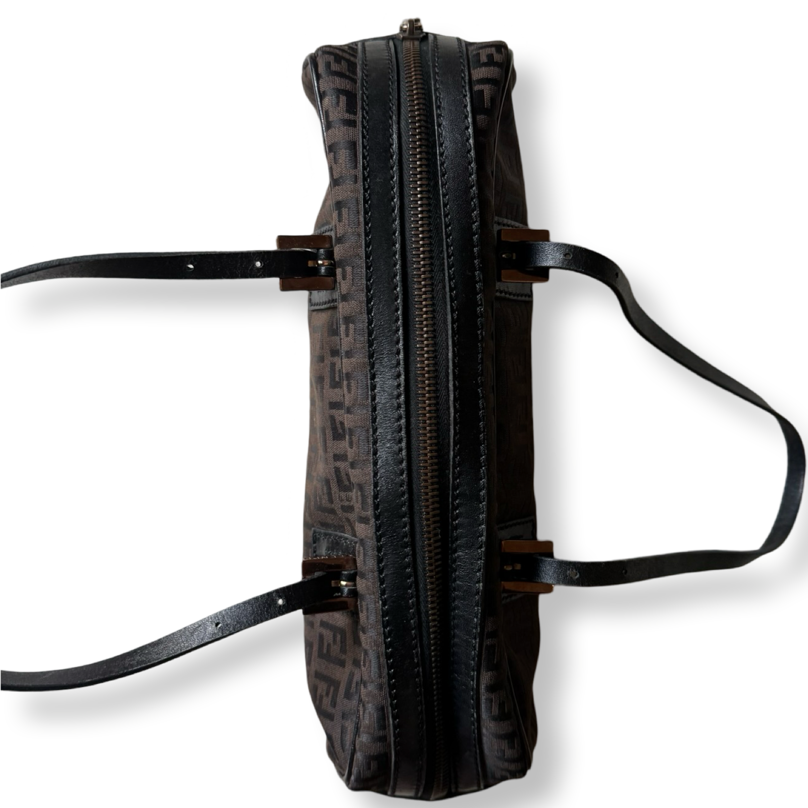 Fendi Vintage Zucchino East to West Shoulder Bag
