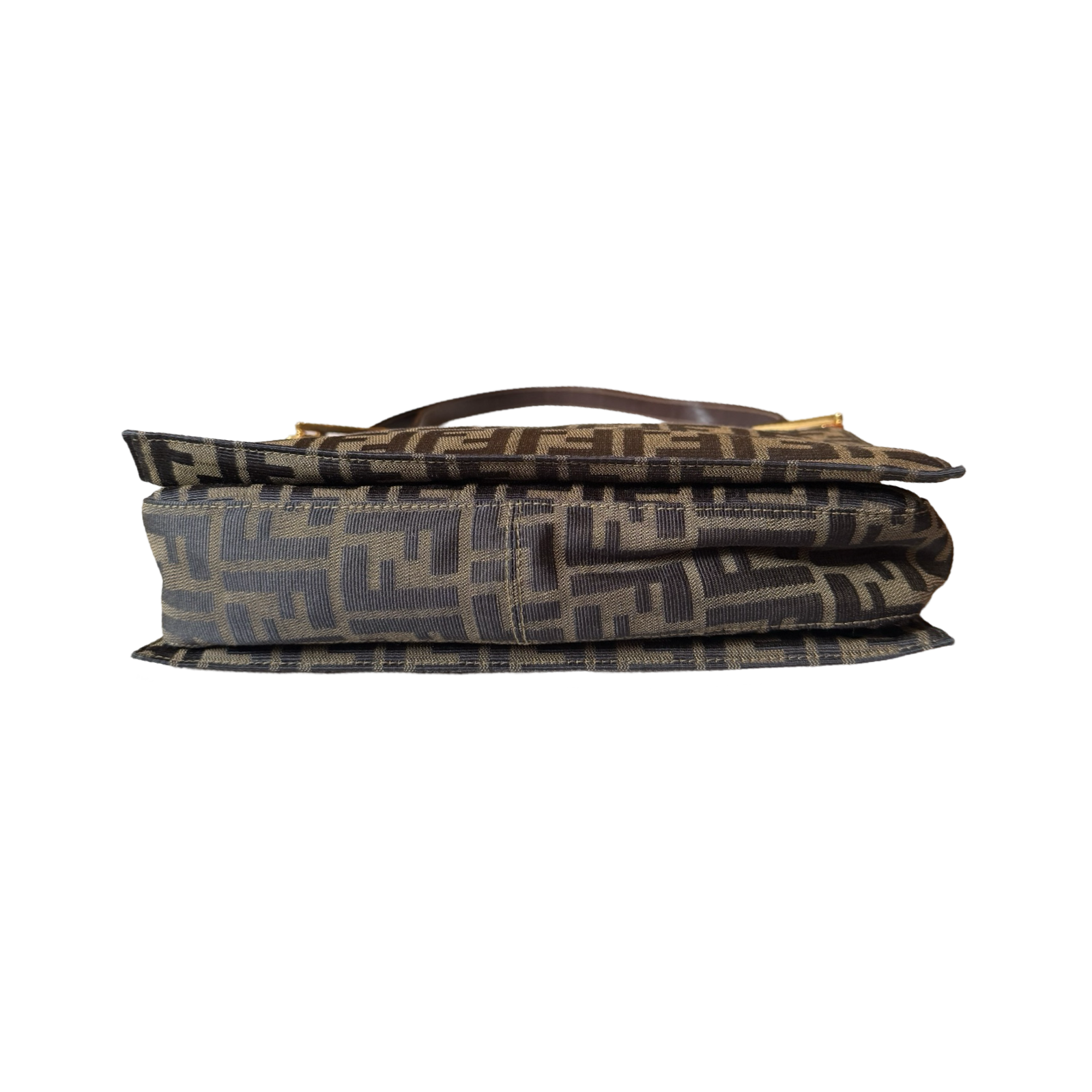 Fendi vintage authentic classic pattern brown FF Shoulder_Bag