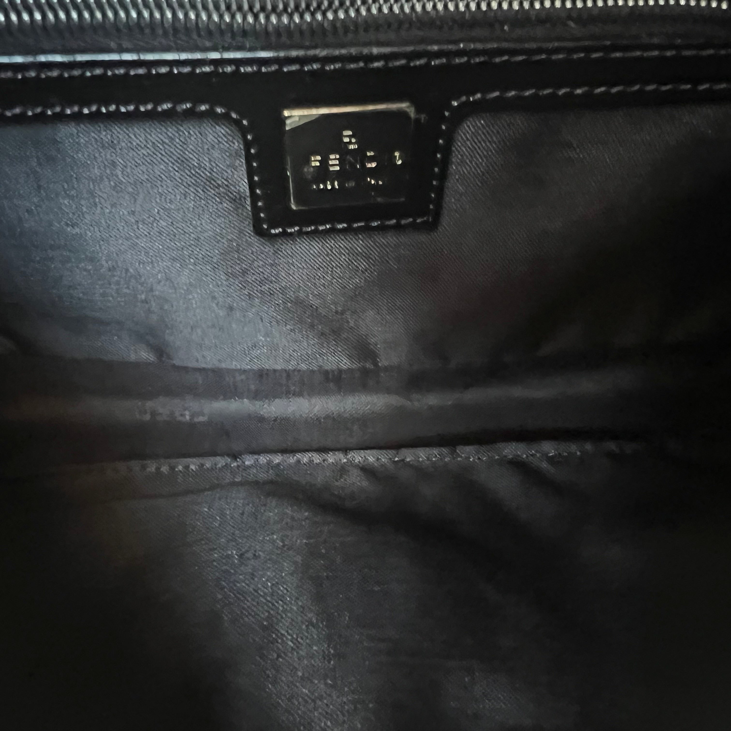 Vintage Fendi Baguette Calfhair Animal Print Mirrors shoulder bag