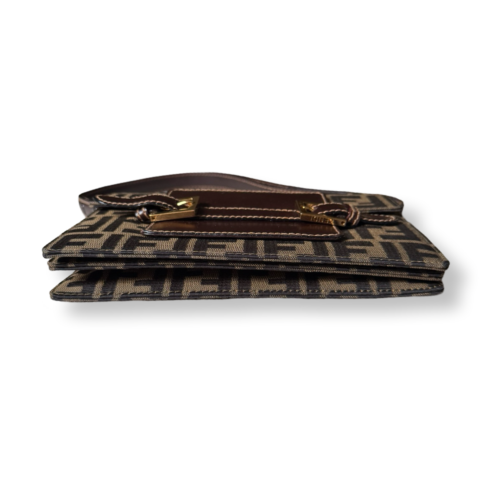 Fendi old retro shoulder bag classic brown pattern FF zucca