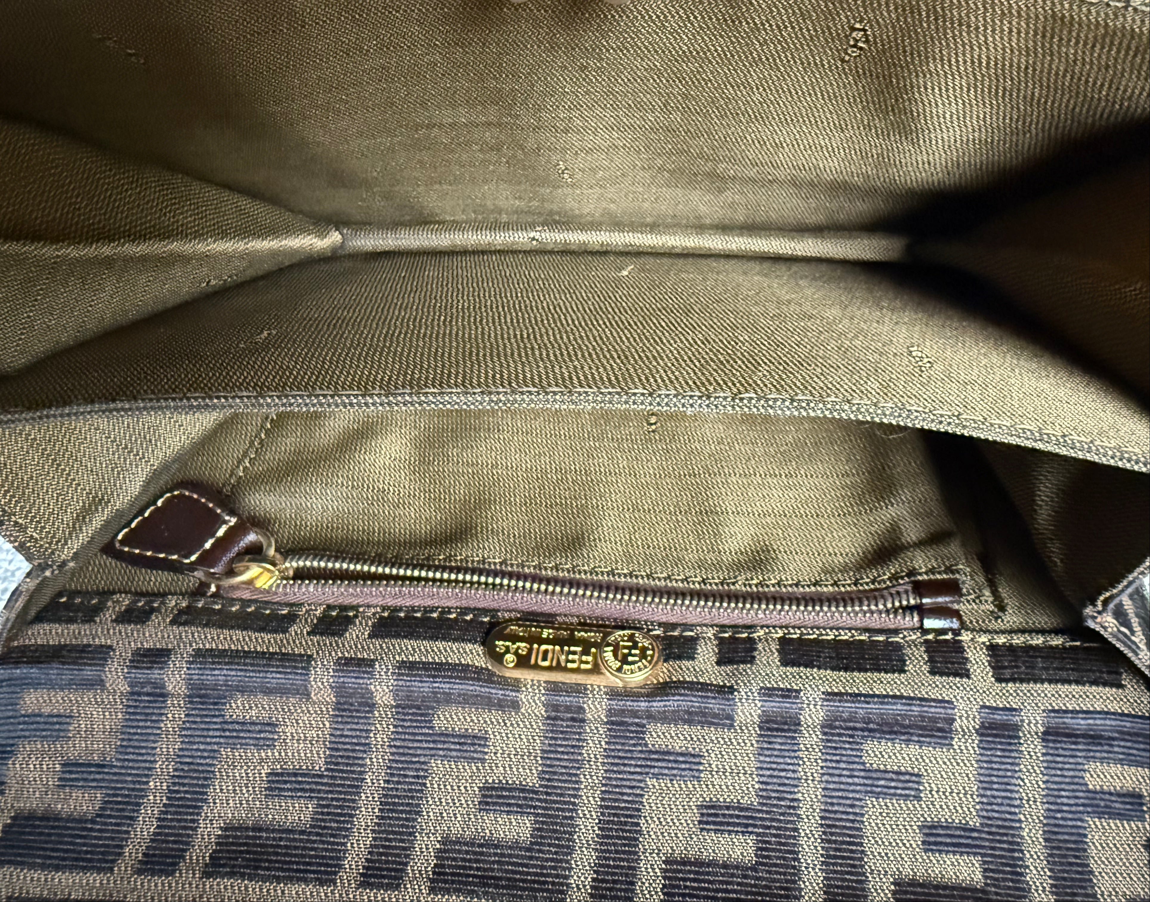 Fendi rare vintage authentic zucca bag