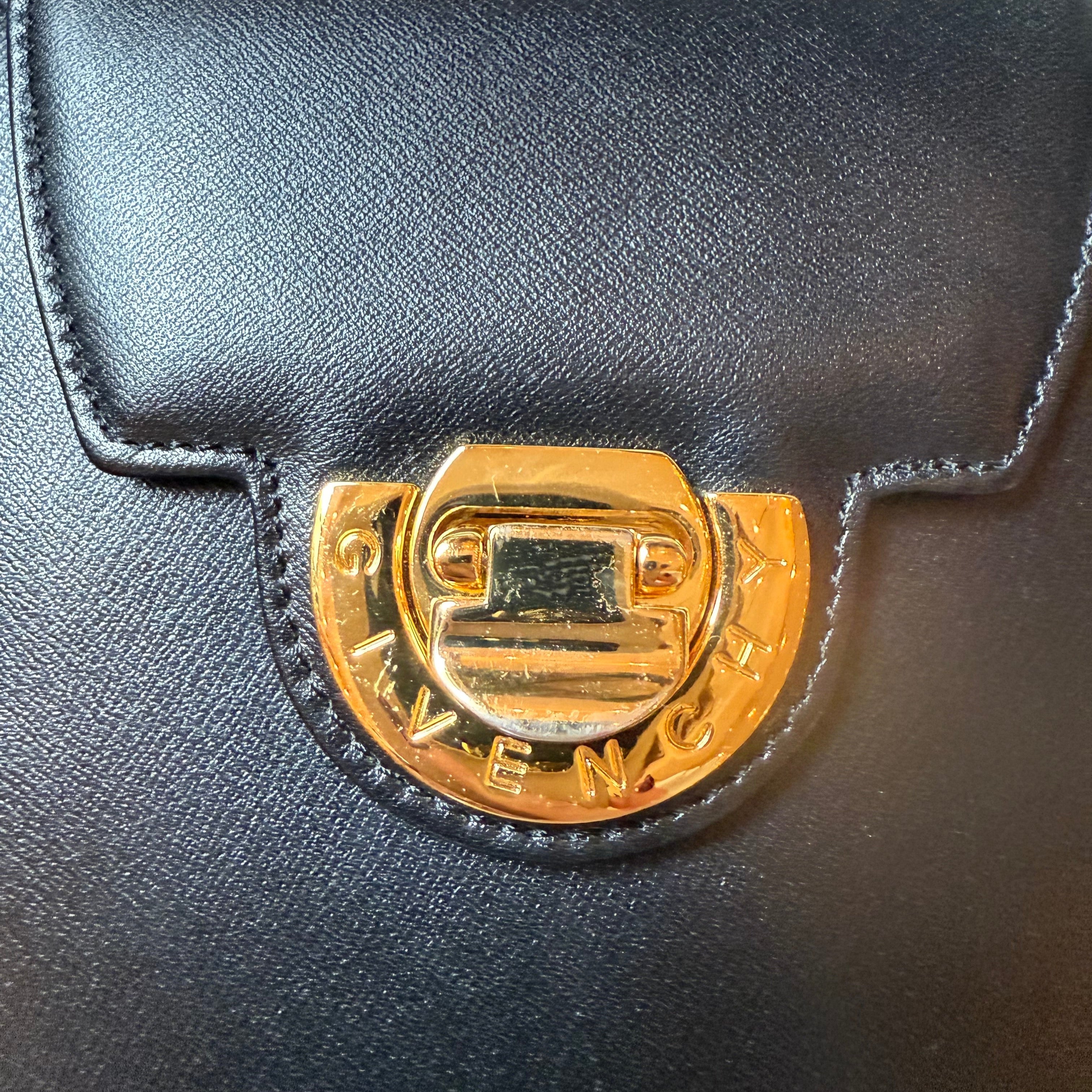 Givenchy Black Leather Vintage Bag Authentic