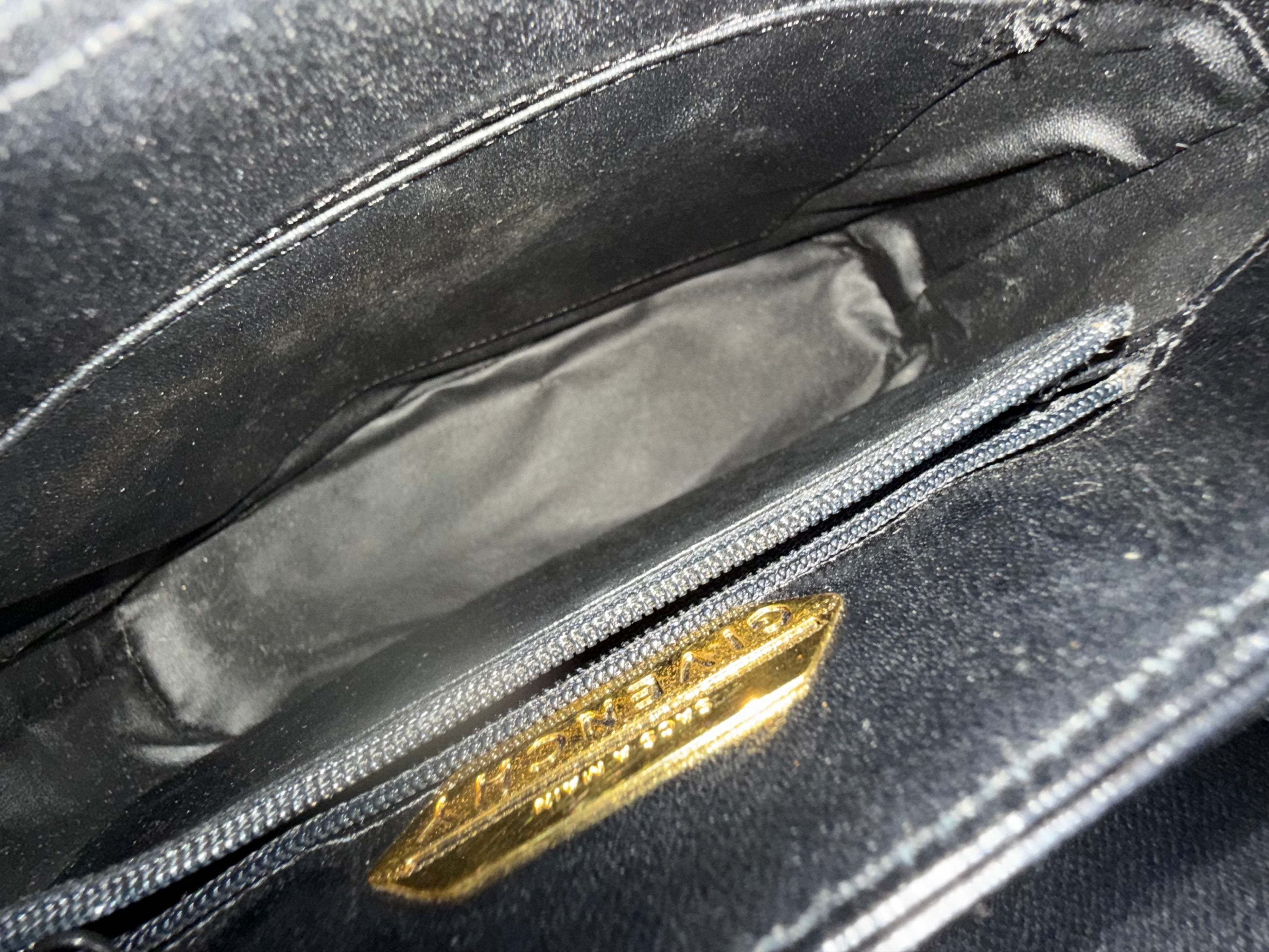 Givenchy Black Leather Vintage Bag authentic handbag