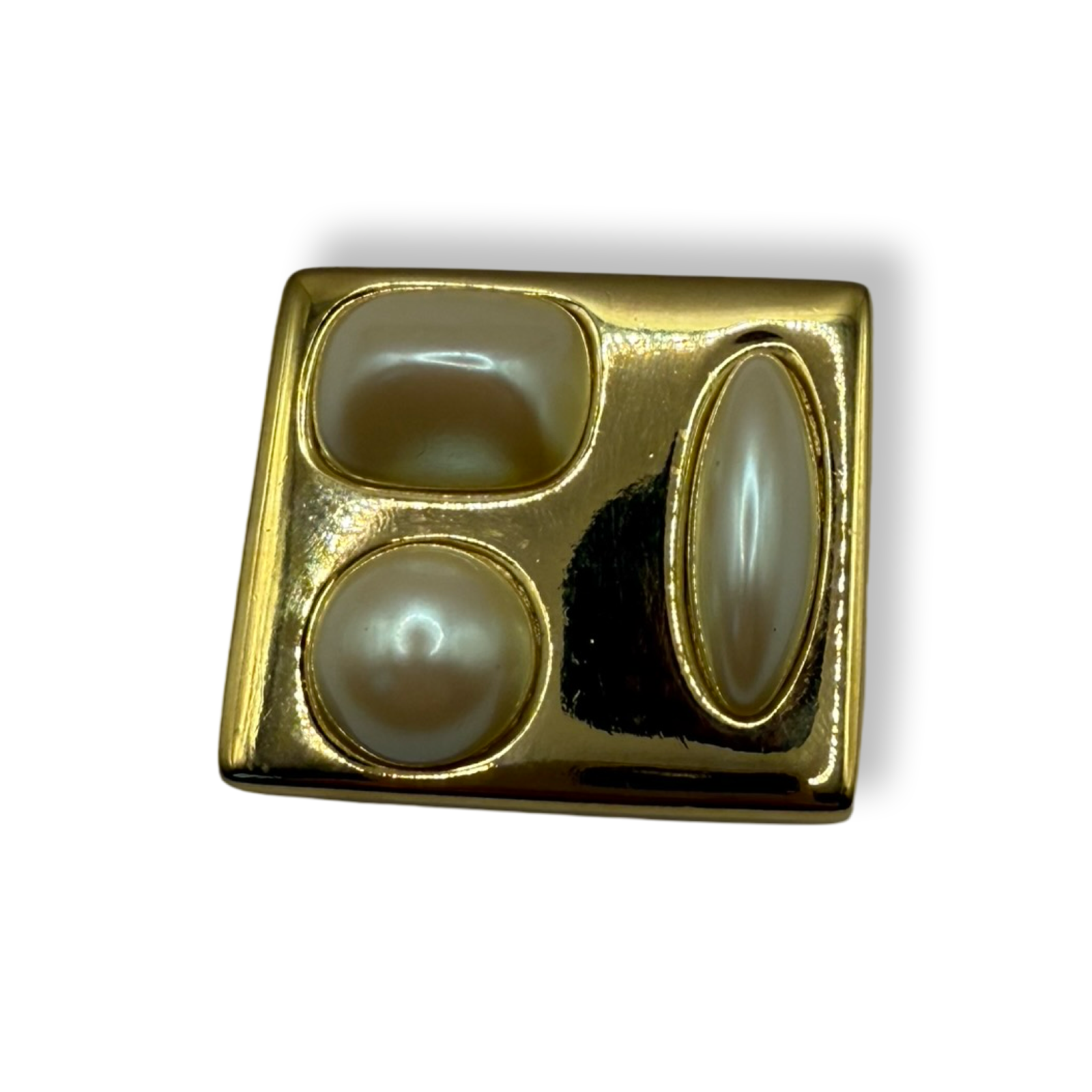 Givenchy authentic gold & faux pearl brooch pin