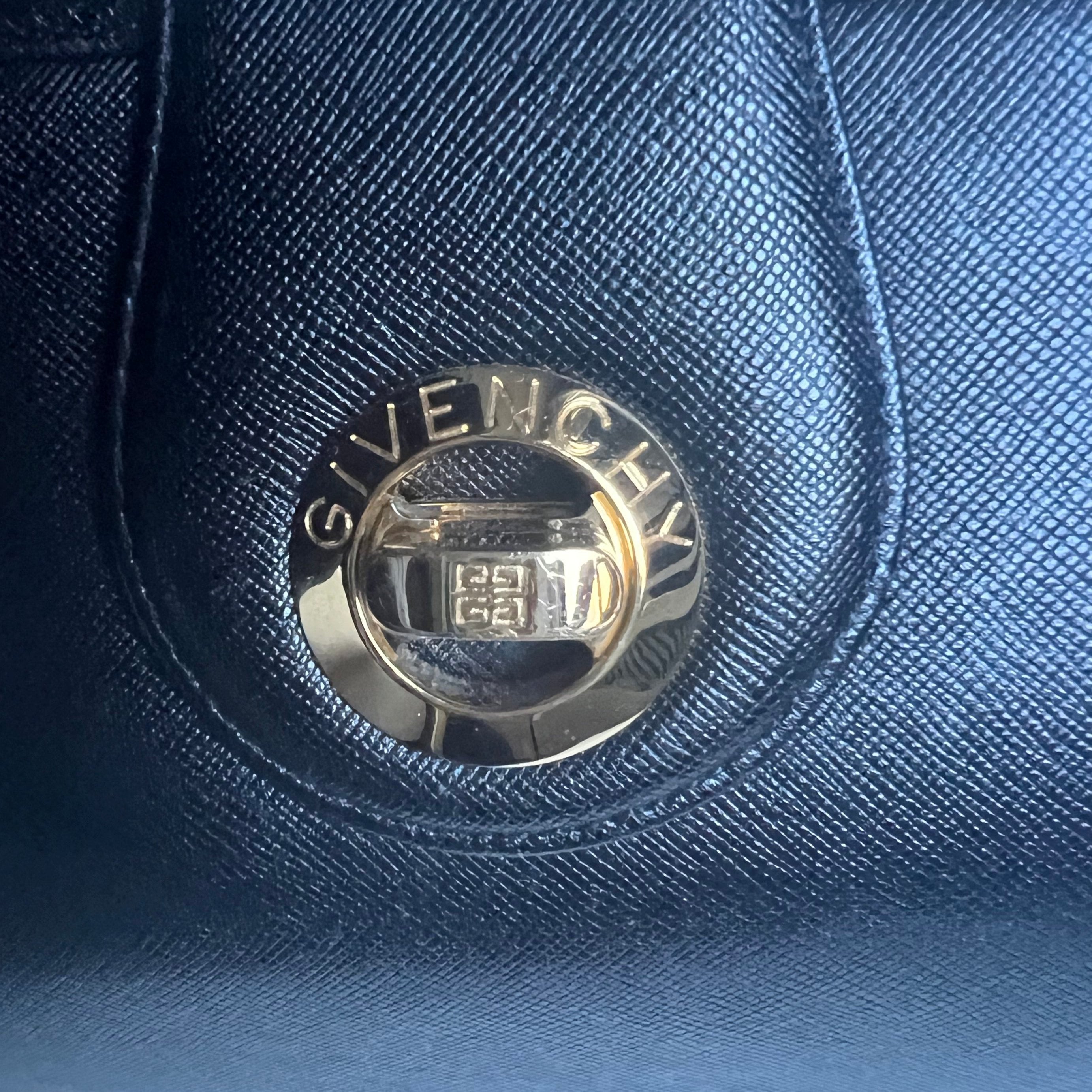 Givenchy Black Leather handbag with gold hardware