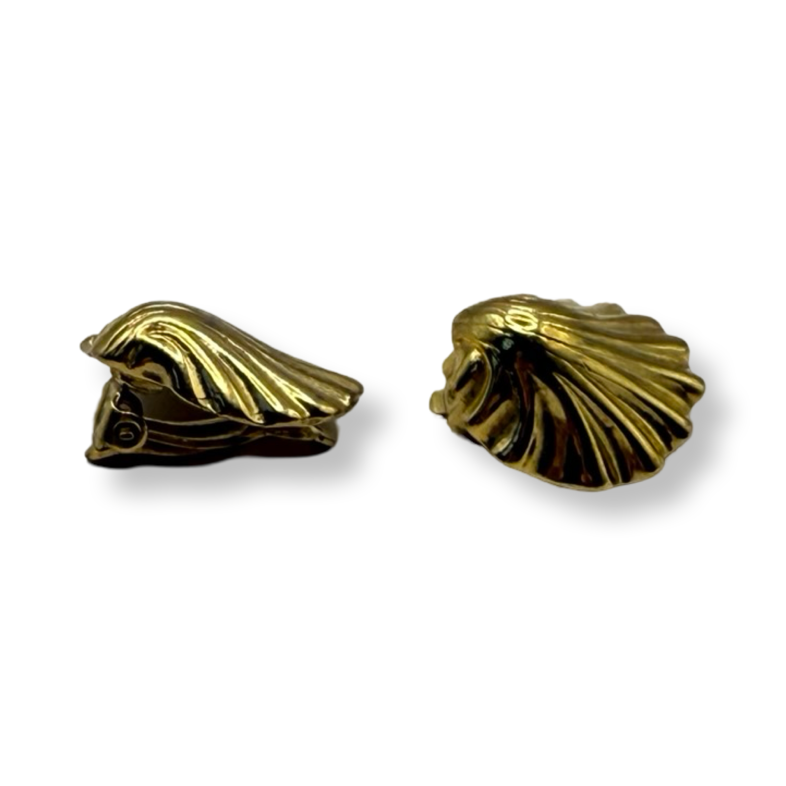 Givenchy authentic designer retro vintage gold plated clip on earrings
