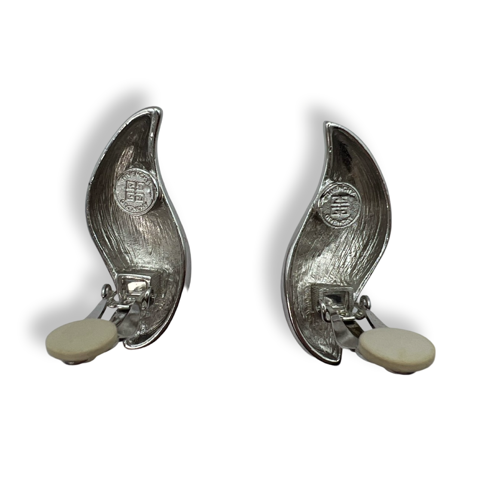 Givenchy silver earrings authentic vintage