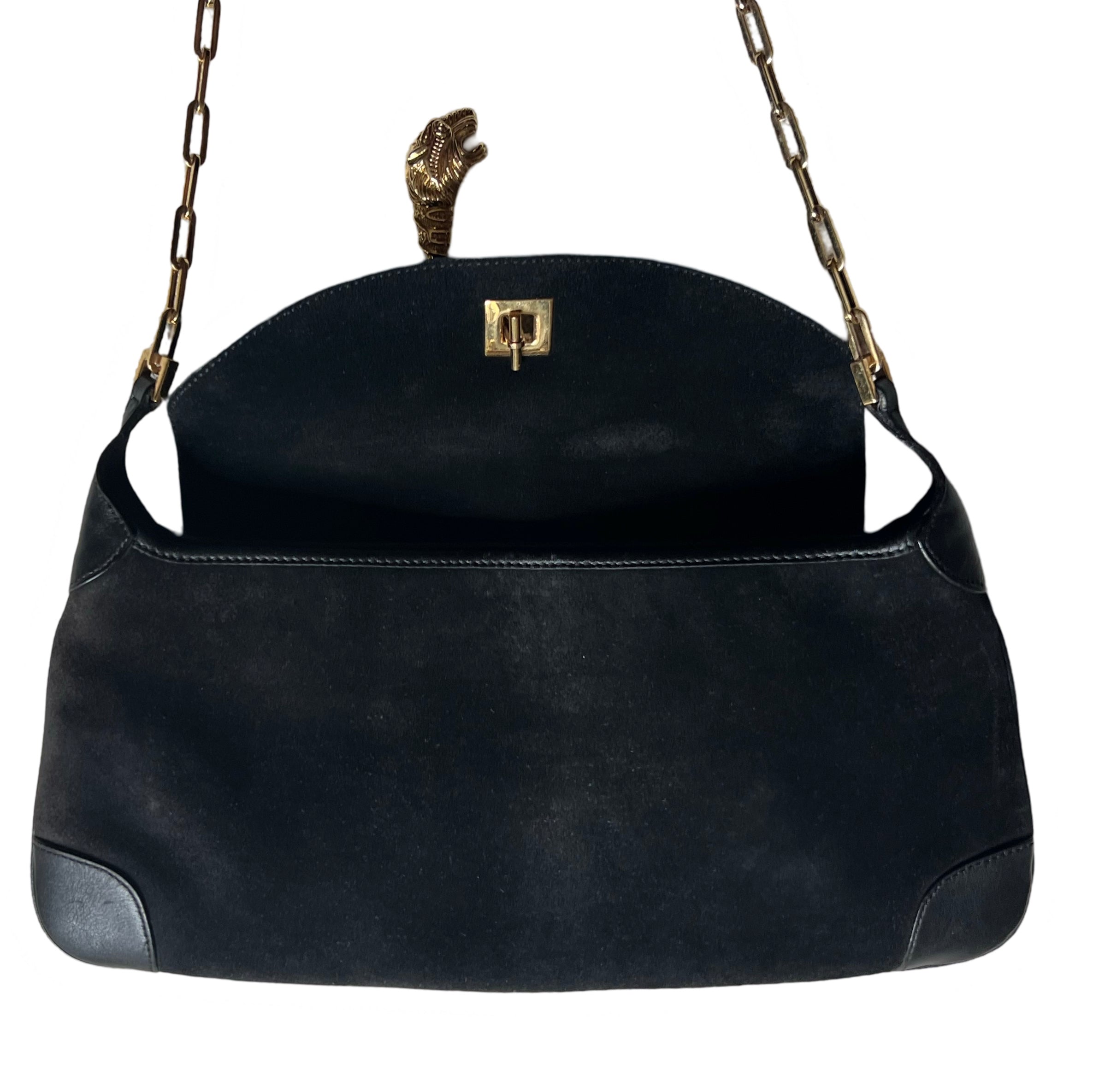 Gucci millenium black suede bag