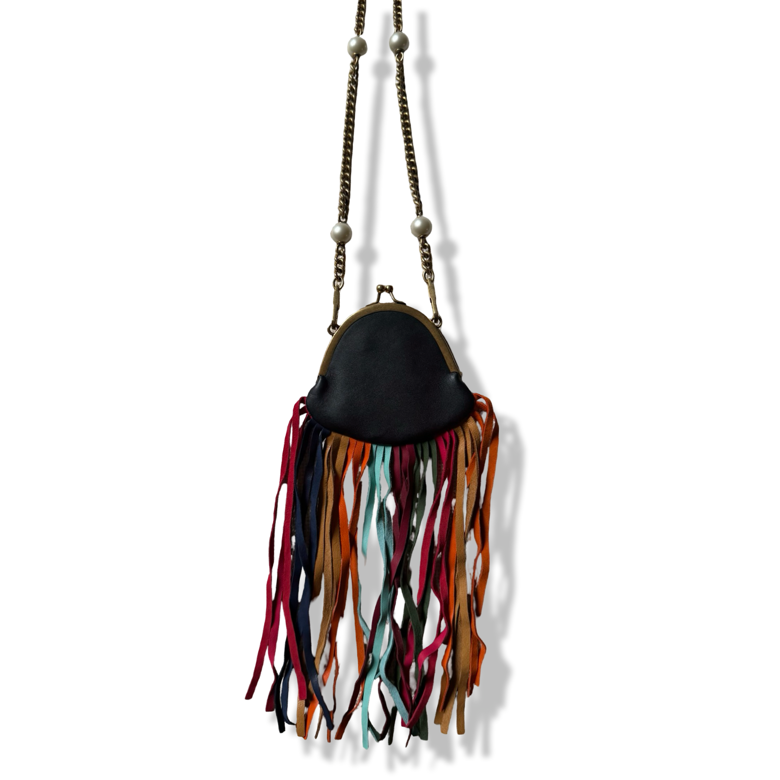 Gucci Aimalier Fringe Frame Bag