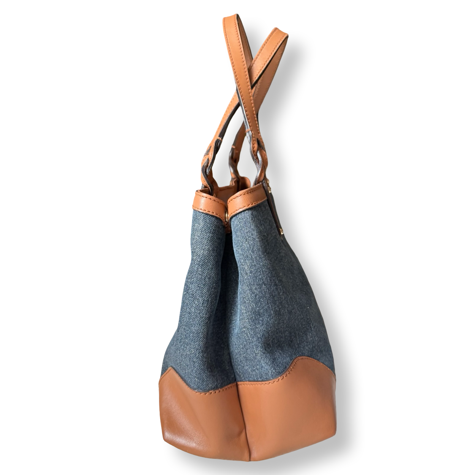 Gucci authentic denim craft tote 2010s made in Italy collection