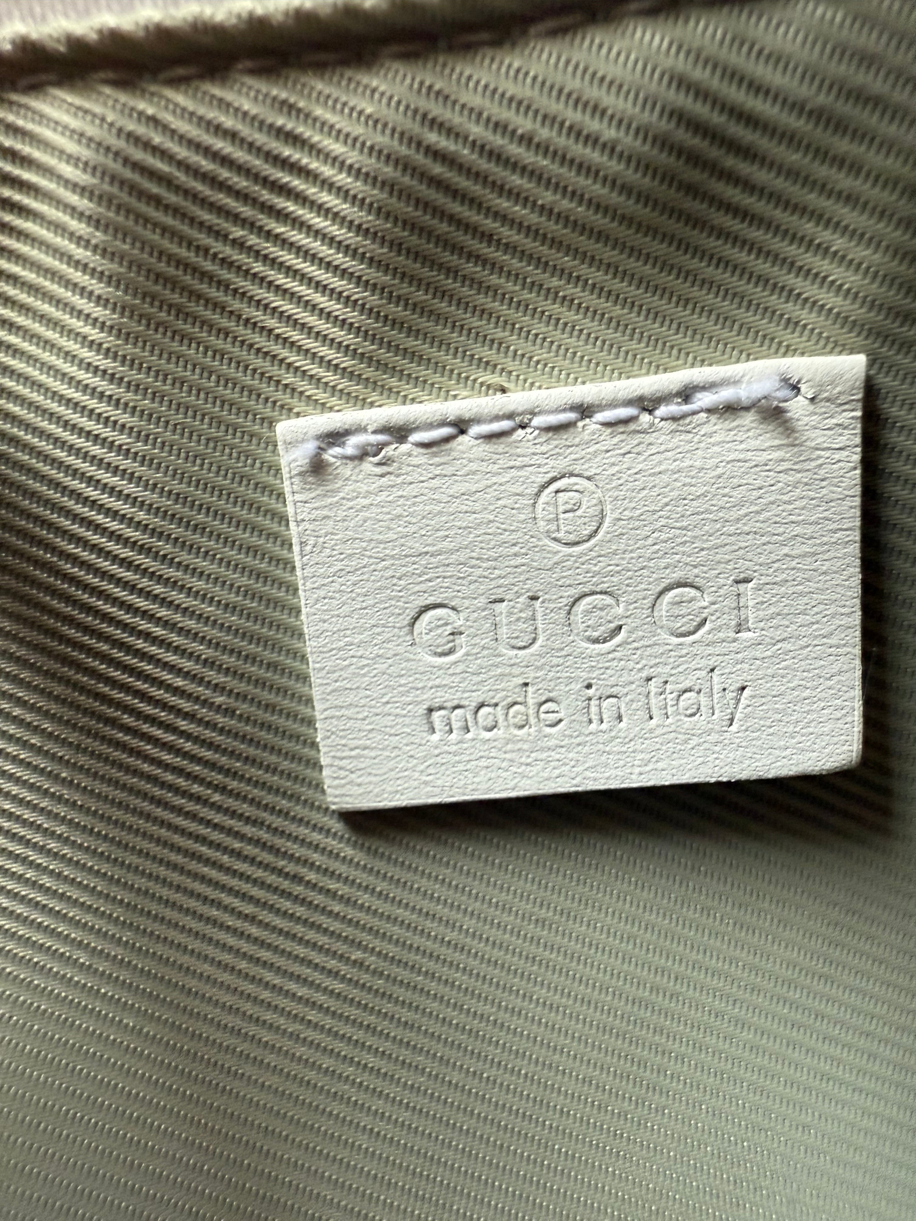 Gucci GG canvas Boat pochette authentic 00s blue and white bridal bag