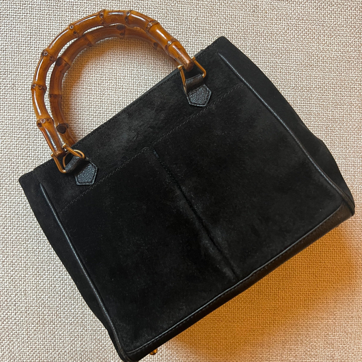 Gucci_Suede_Bamboo_Handle_Mini  display picture 2