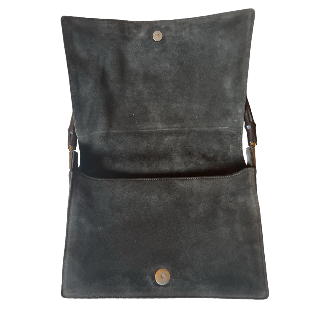 Gucci Retro Suede Brown Handbag
