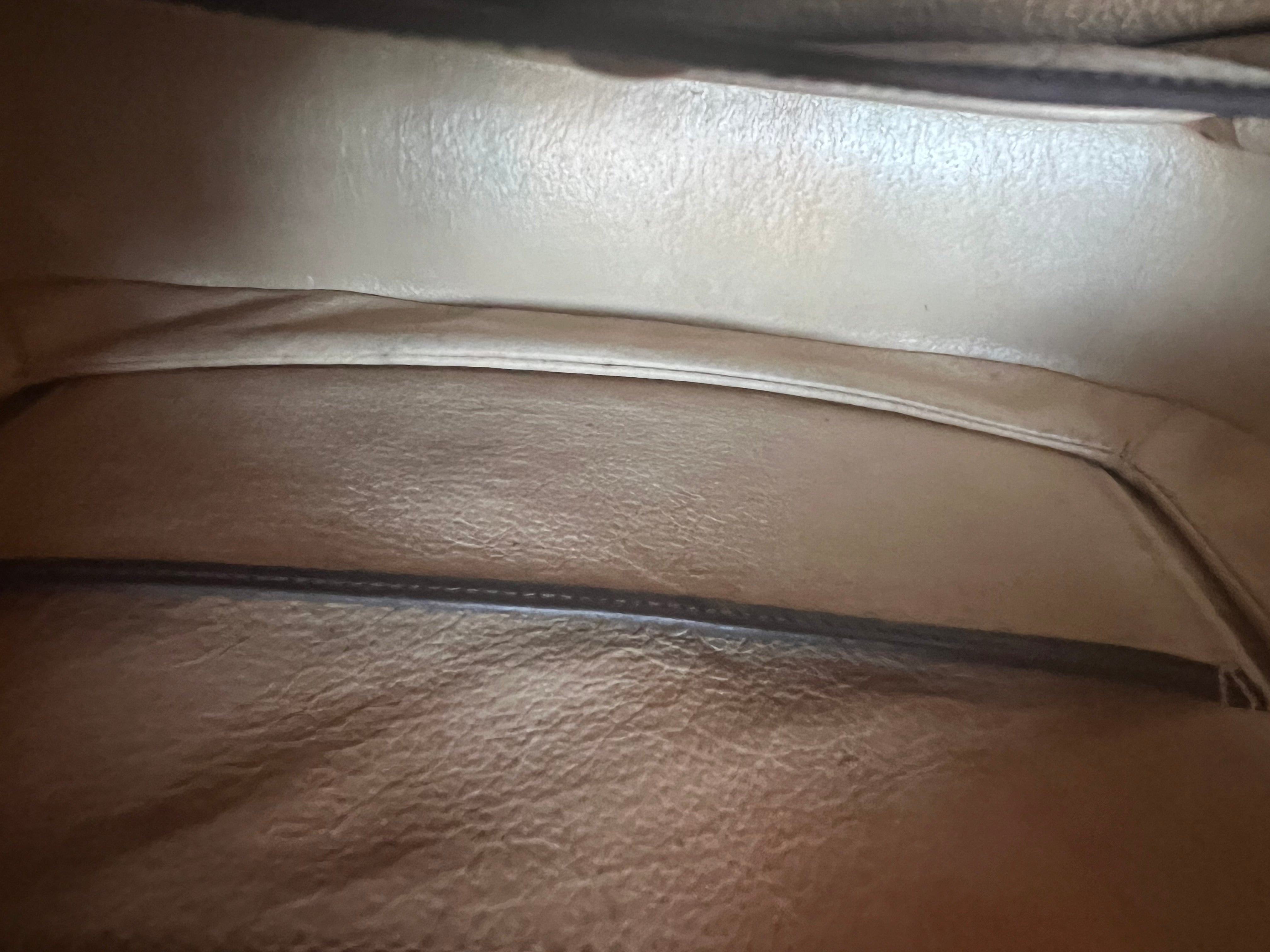 Vintage Gucci Bag Authentic Brown Leather Bamboo