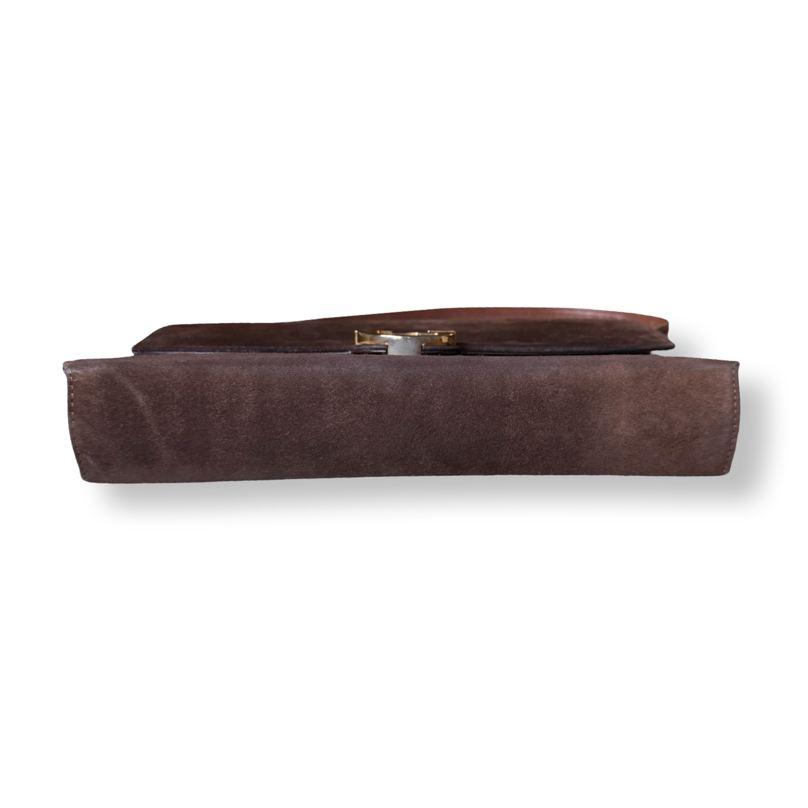 Gucci Vintage Brown Suede Shoulder Bag authentic 70s chocolate brown