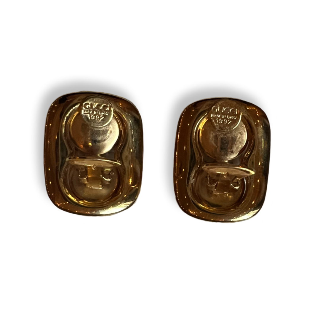 Vintage Gucci Earrings 1992 Gold plating