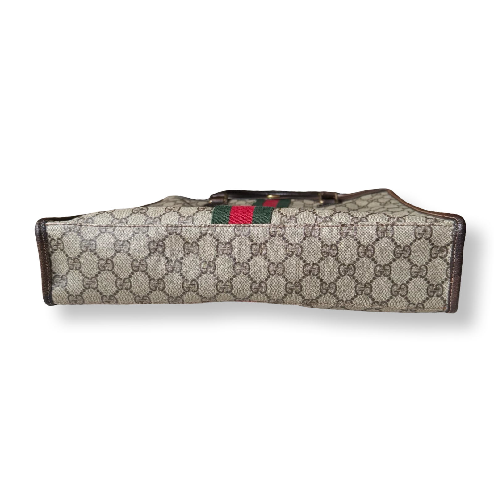 Gucci Vintage Monogram Tote 1 authentic 80s gucci crest