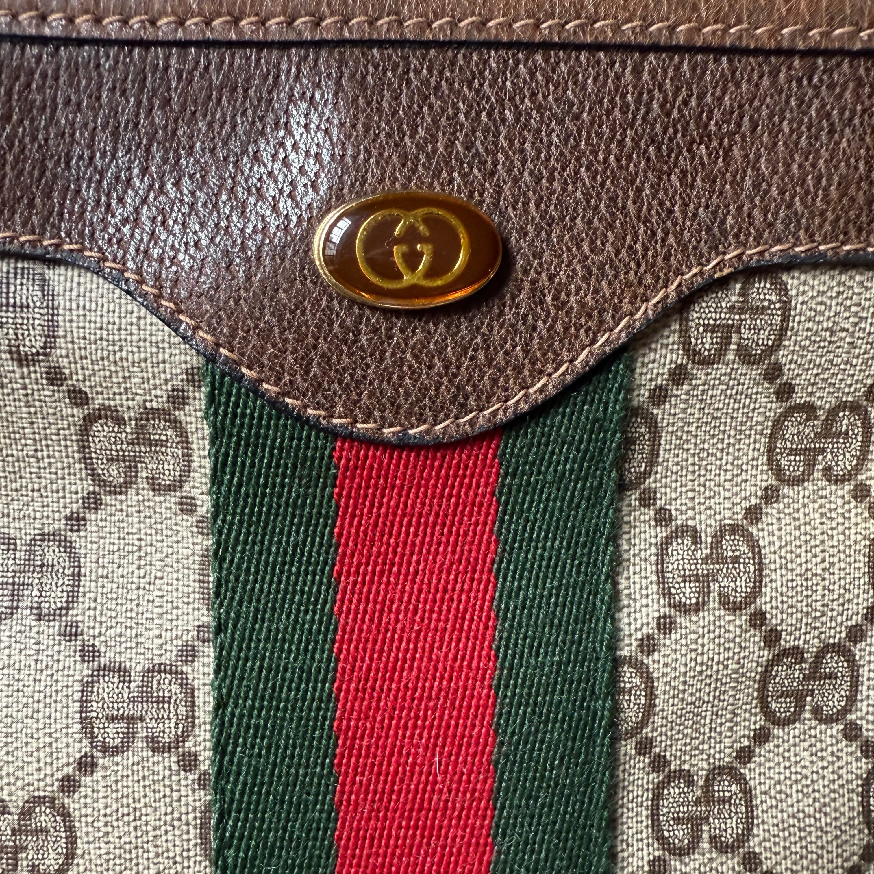 Gucci Vintage Monogram North South Tote