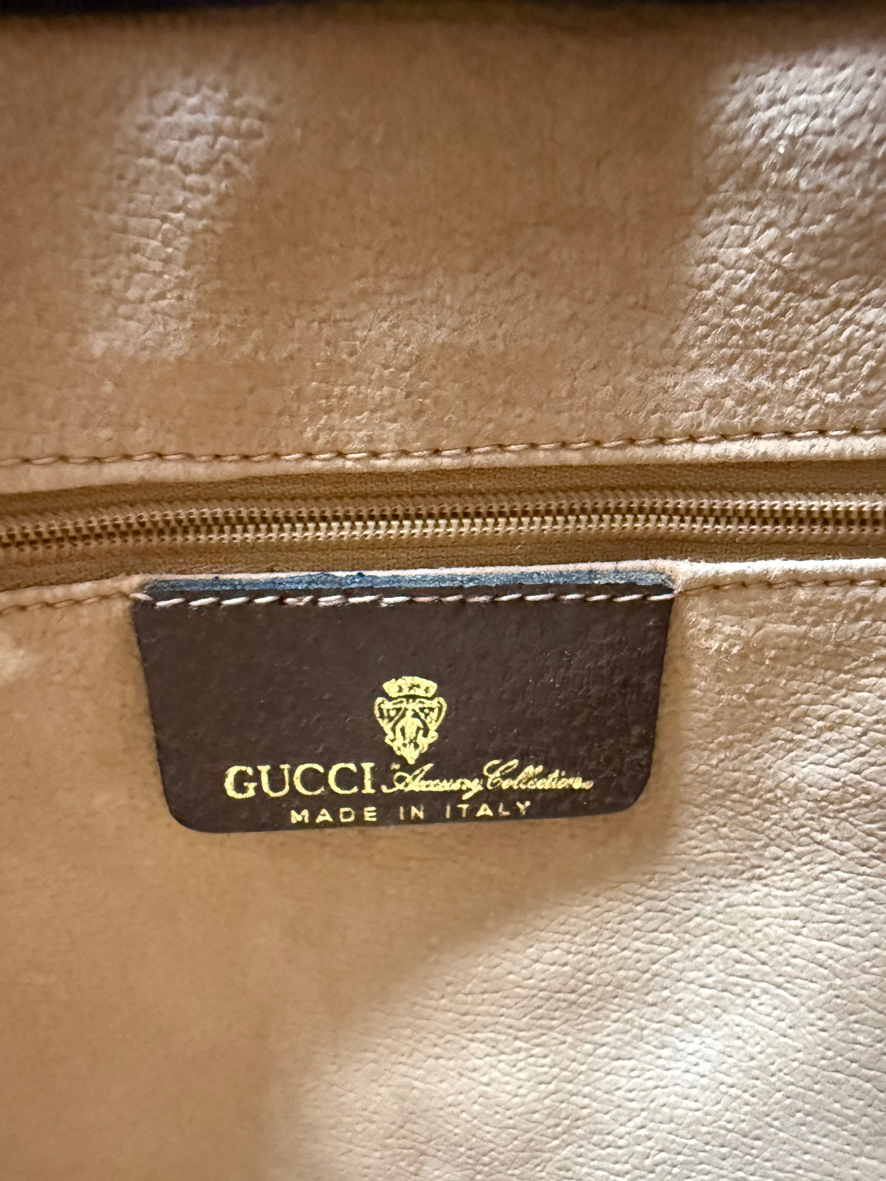 Gucci Vintage GG canvas tote north south