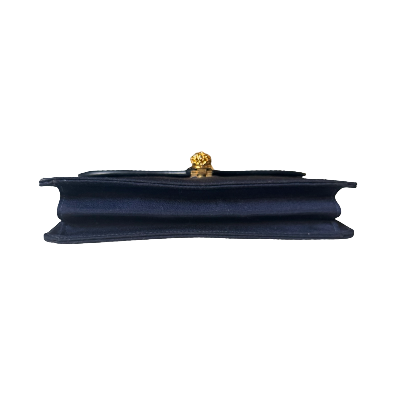Gucci Vintage Navy Shoulder Bag authentic 1970s crystal closure