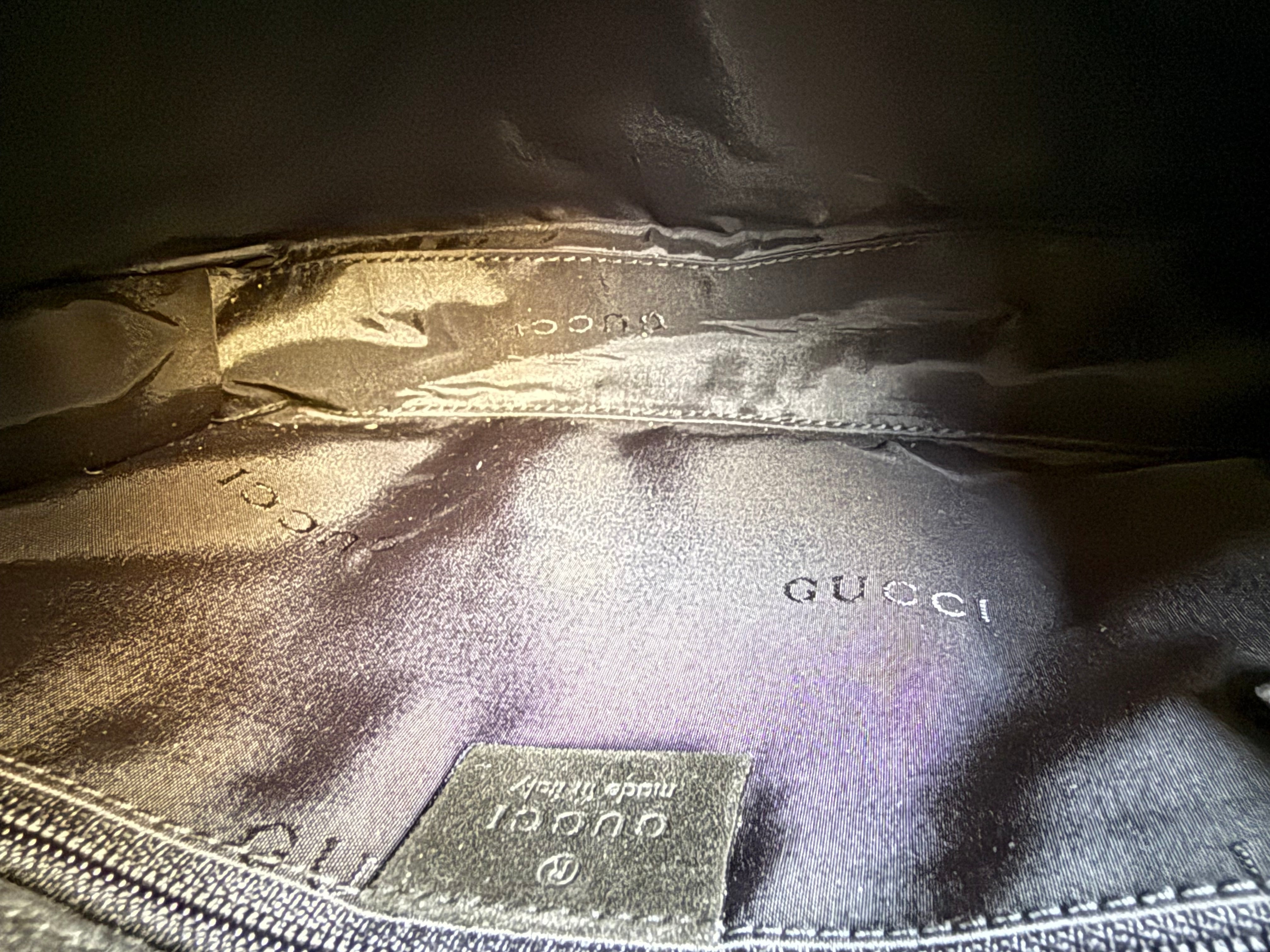 Gucci authentic black suede bag