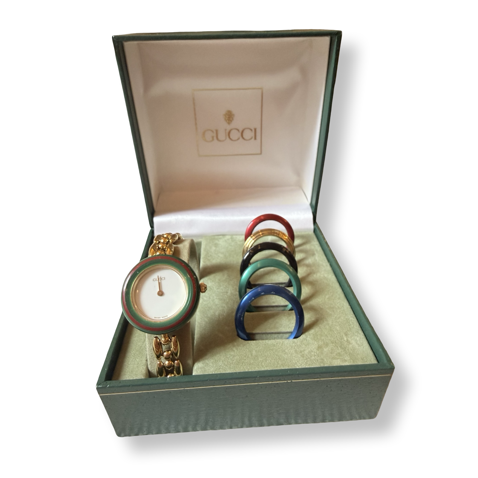 Gucci vintage 90s authentic interchangeable bezel watch