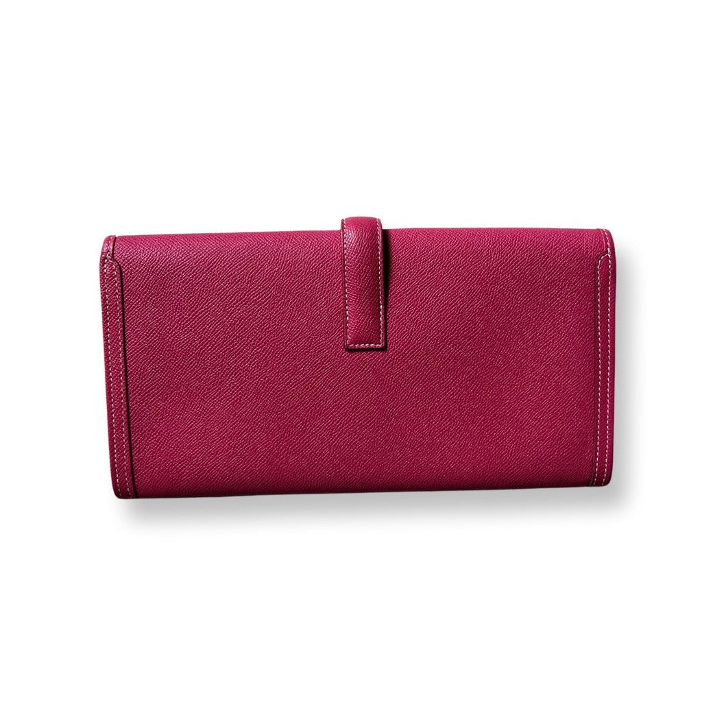 Hermes Jige Elan Epsom Leather Hot Pink