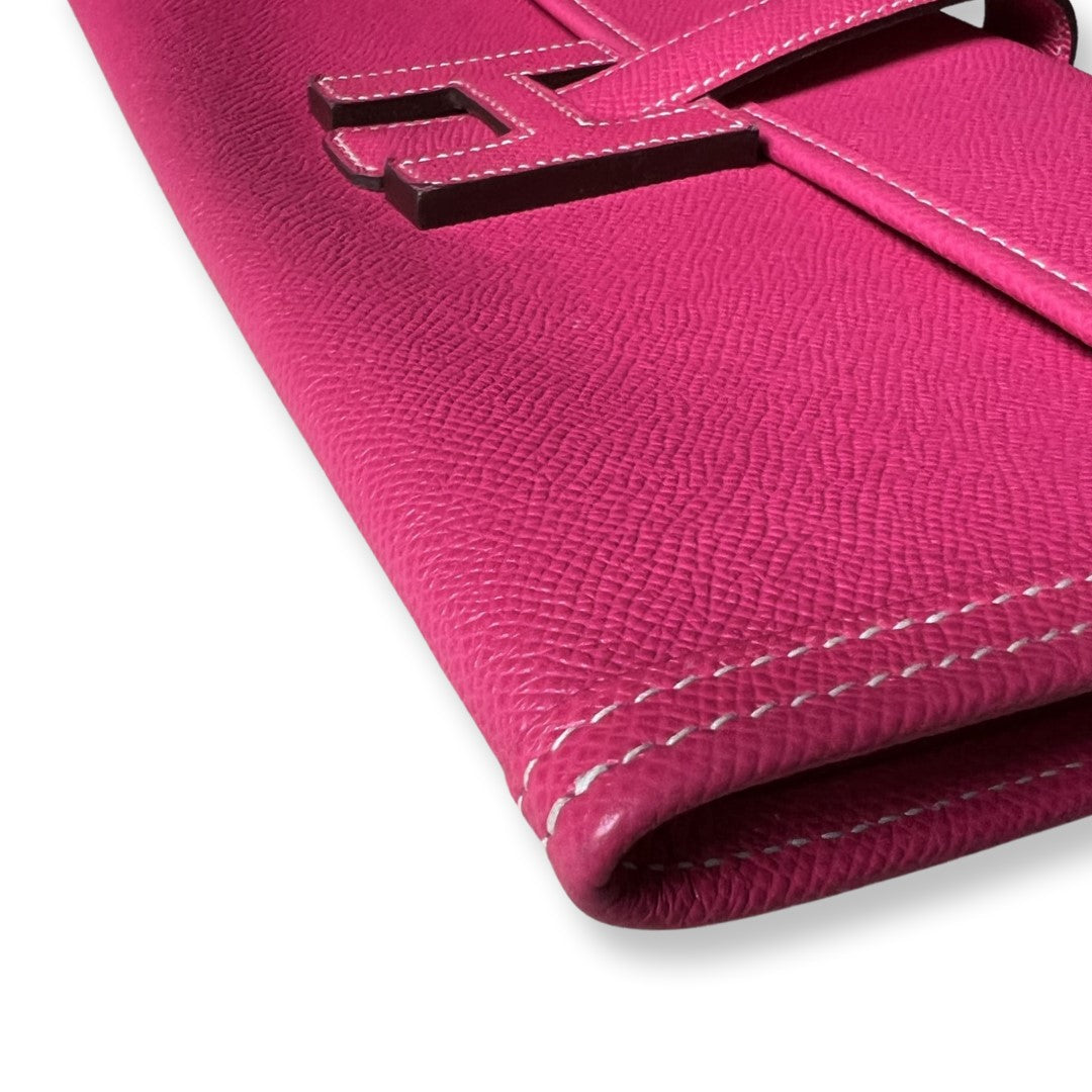 Jige Clutch Rose Tyrien Epsom Leather