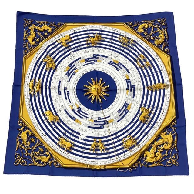 Hermes Carr 90 Astrology Horoscope Silk Scarf authentic